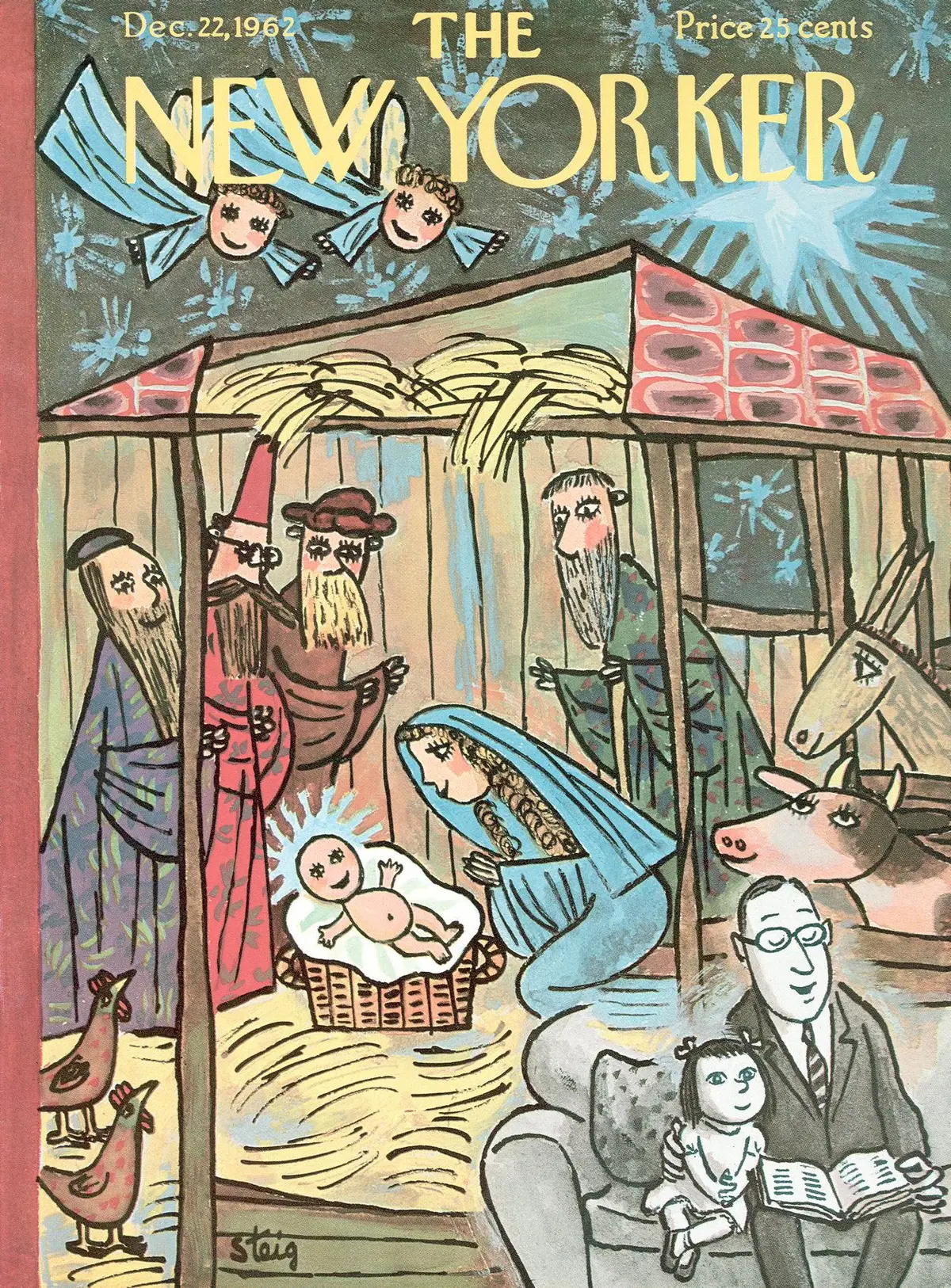 Обложка The New Yorker, 22 декабря 1962, художник Уильям Стейг