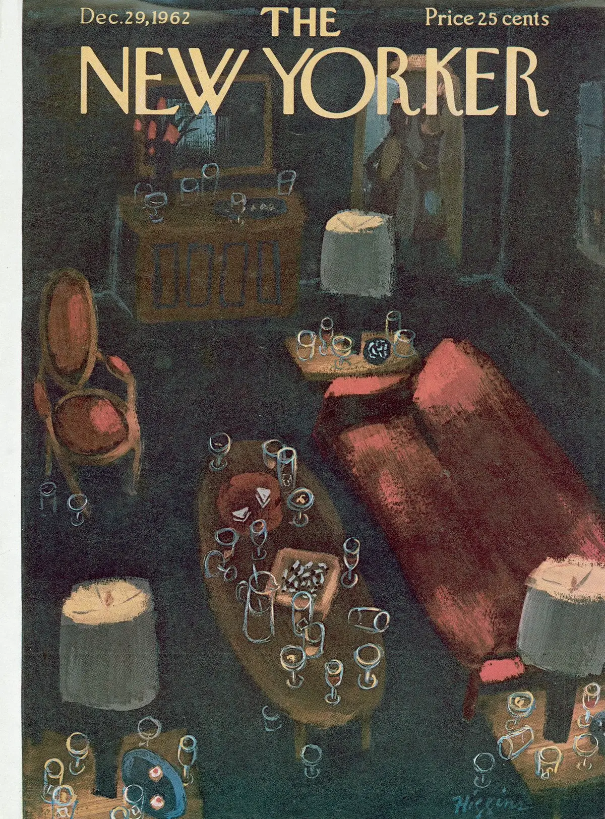 Обложка The New Yorker, 29 декабря 1962, художник Дональд Хиггинс