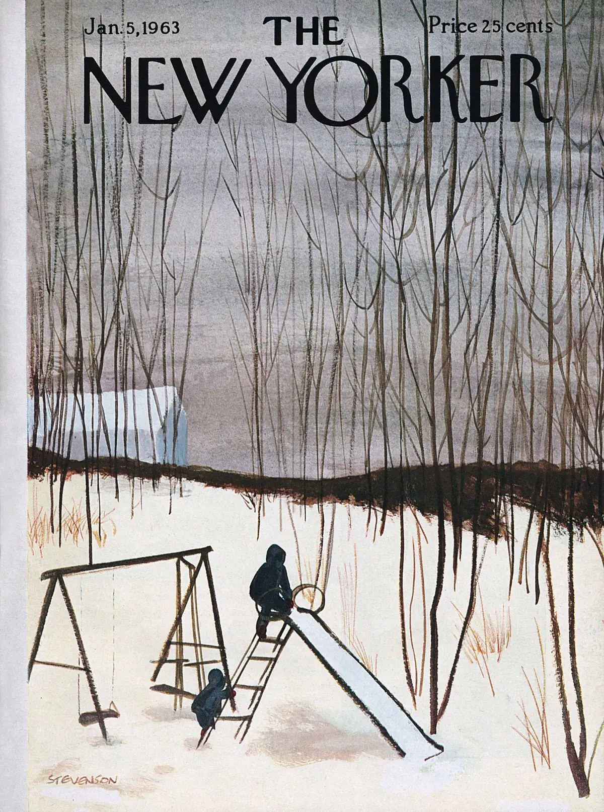 Обложка The New Yorker, 5 января 1963, художник Джеймс Стивенсон