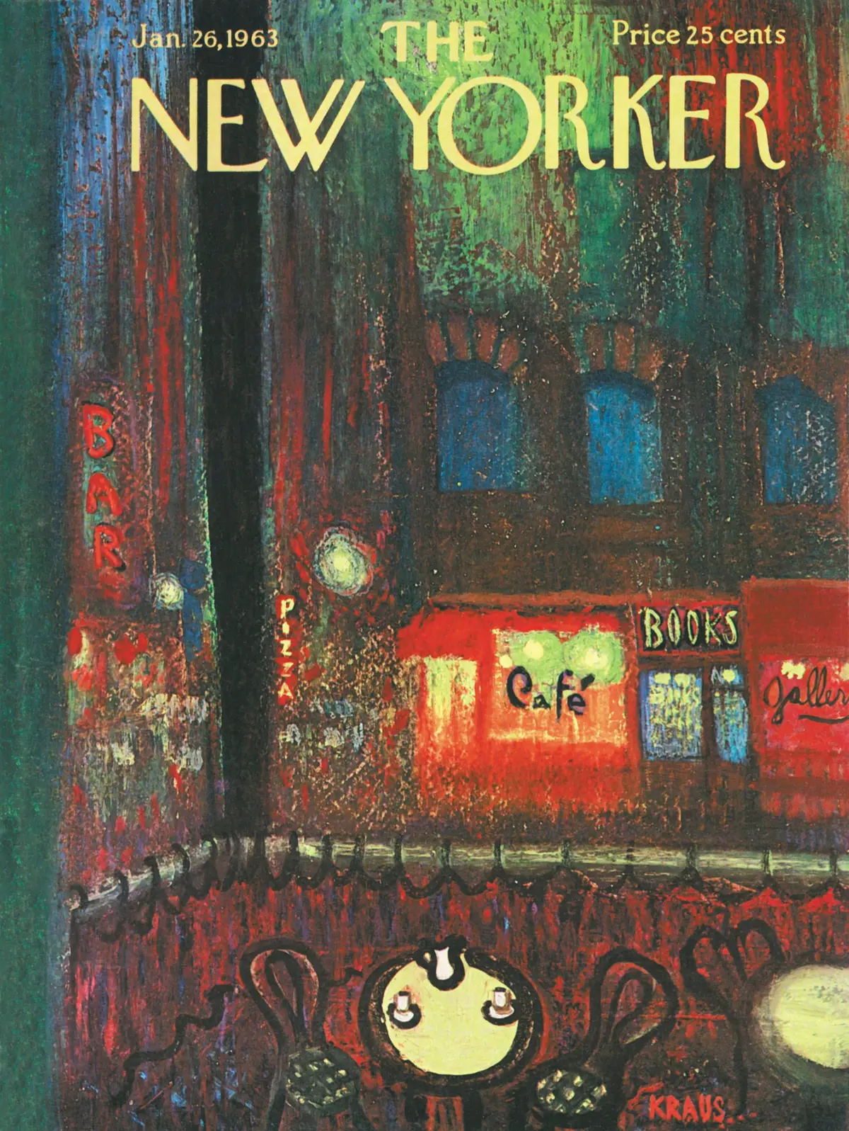 Обложка The New Yorker, 26 января 1963, художник Роберт Краус
