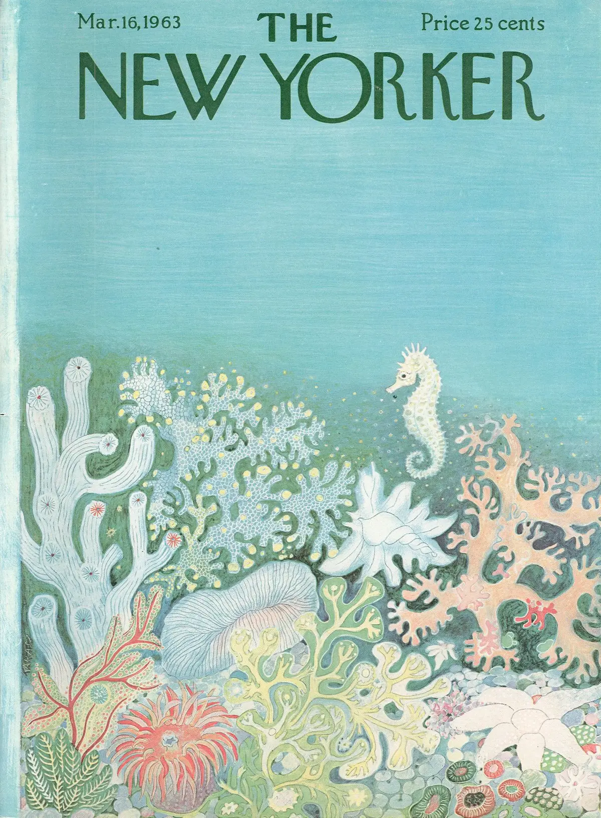 Обложка The New Yorker, 16 марта 1963, художник Илонка Карас