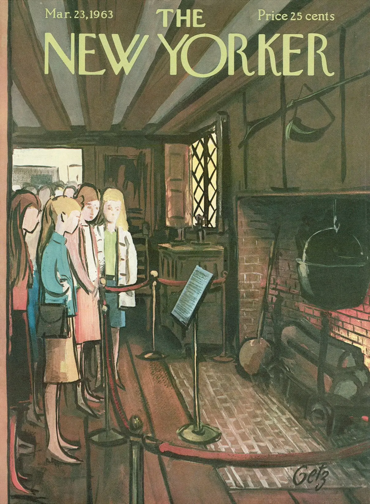 Обложка The New Yorker, 23 марта 1963, художник Артур Гетц