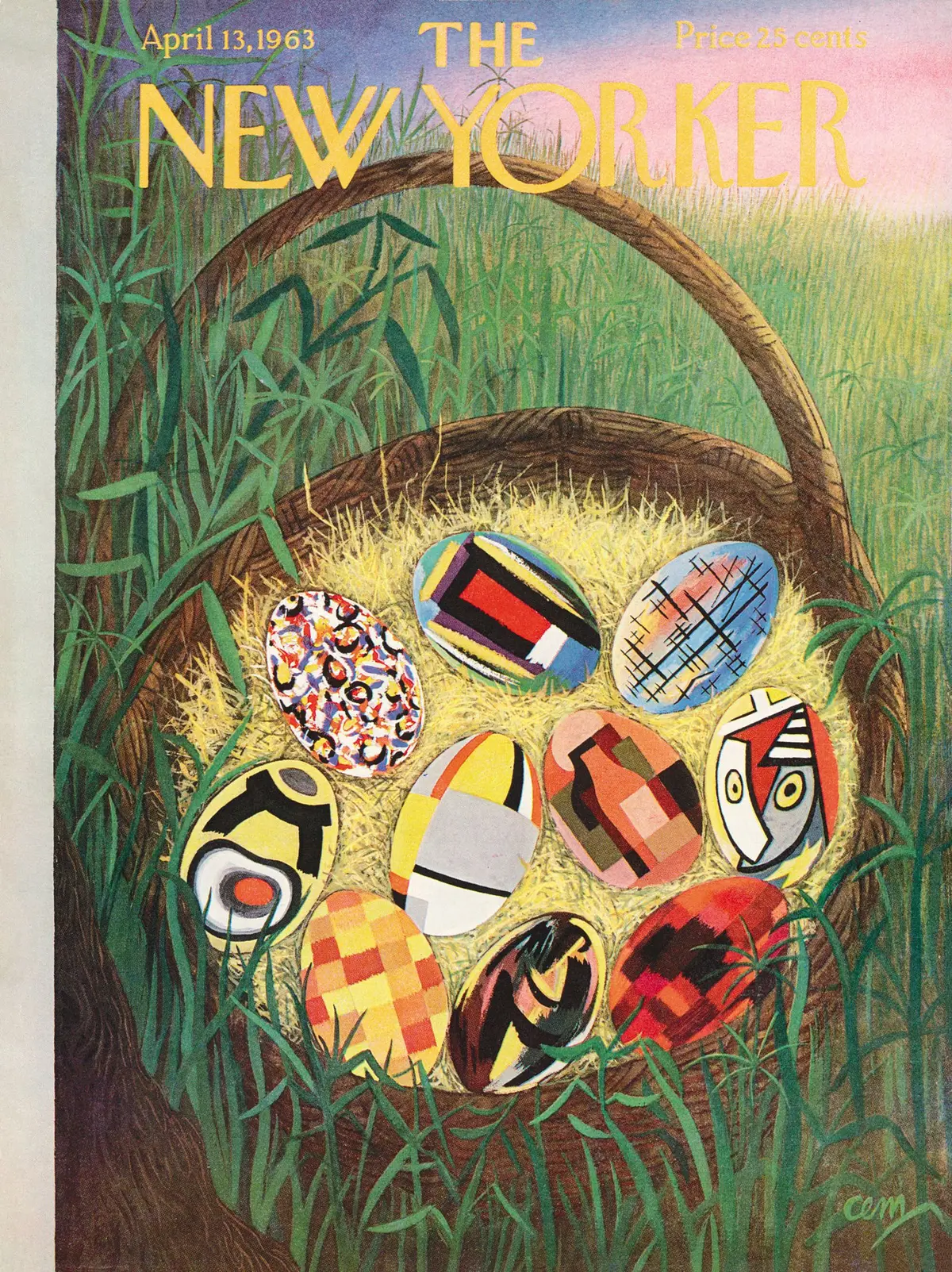 Обложка The New Yorker, 13 апреля 1963, художник Чарльз Мартин