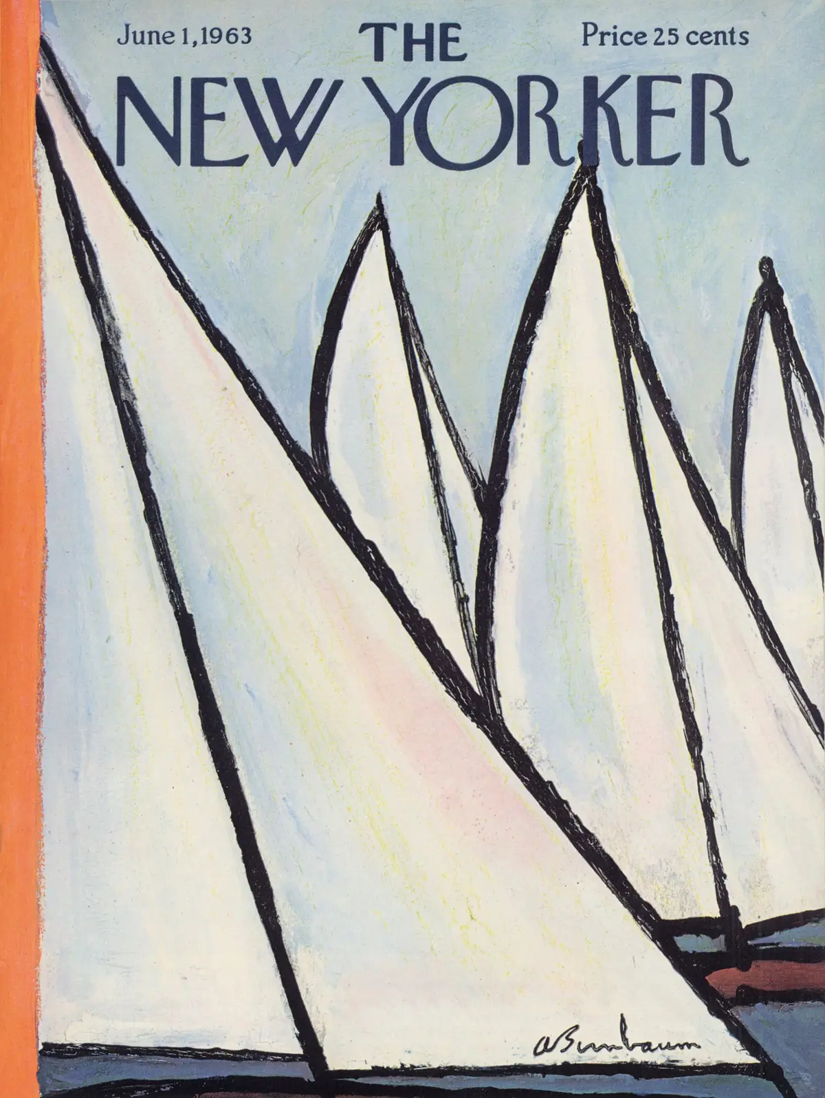 Обложка The New Yorker, 1 июня 1963, художник Эйб Бирнбаум