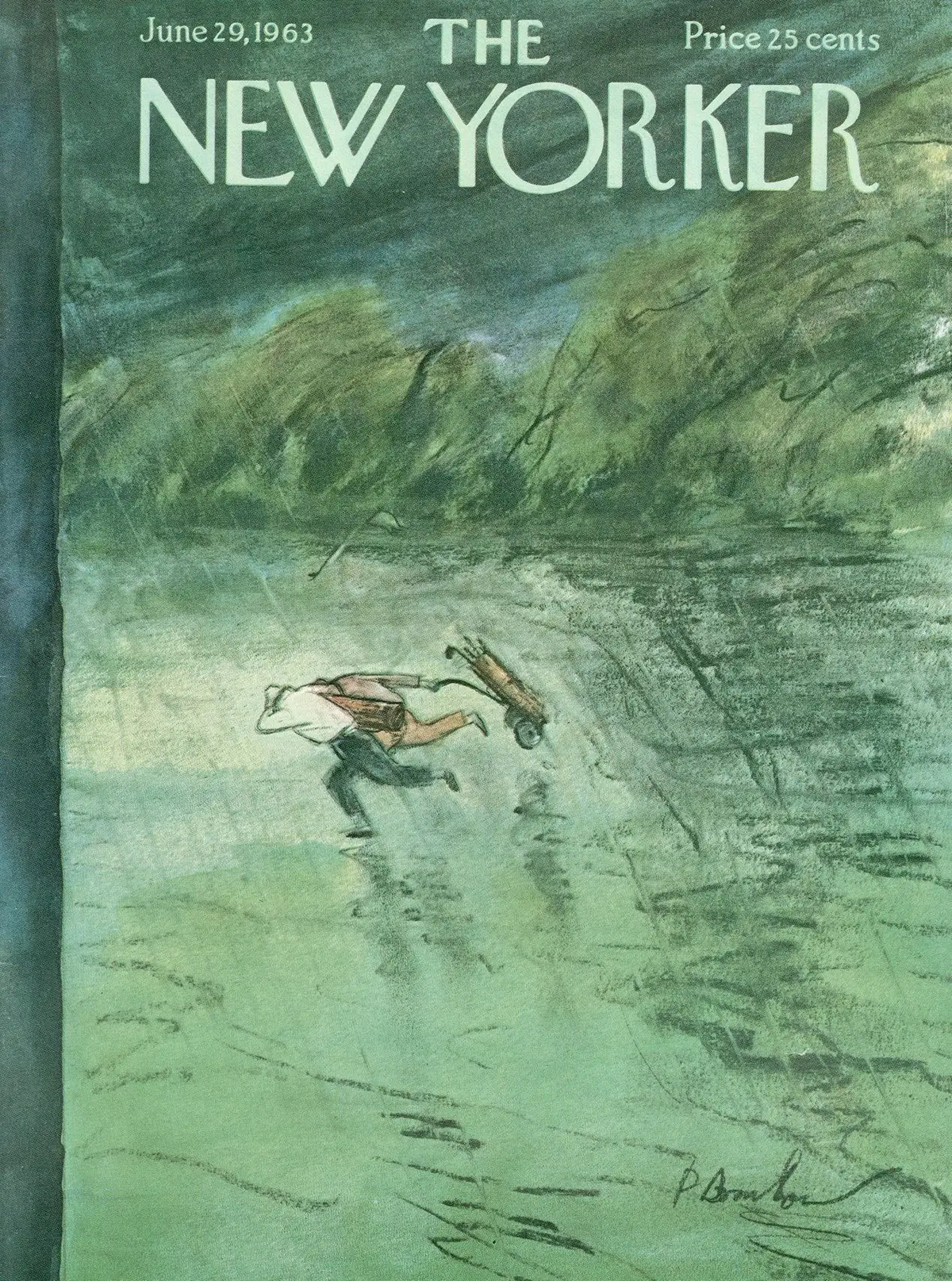 Обложка The New Yorker, 29 июня 1963, художник Перри Барлоу