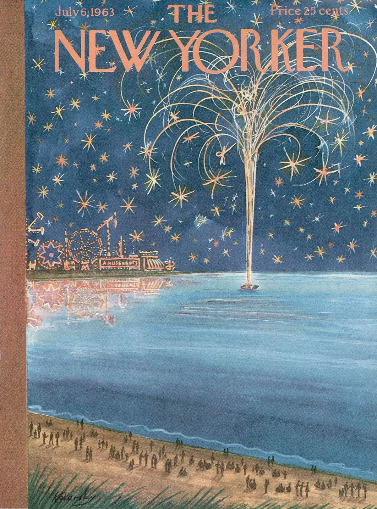 Обложка The New Yorker, 6 июля 1963, художник Анатоль Коварски