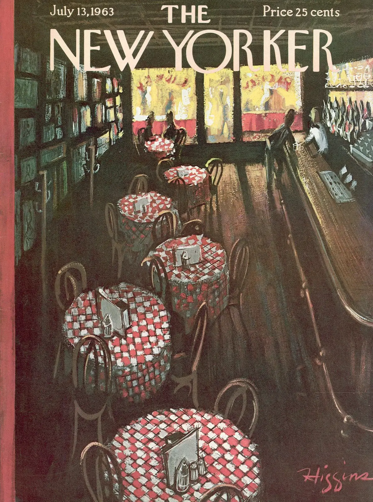 Обложка The New Yorker, 13 июля 1963, художник Дональд Хиггинс