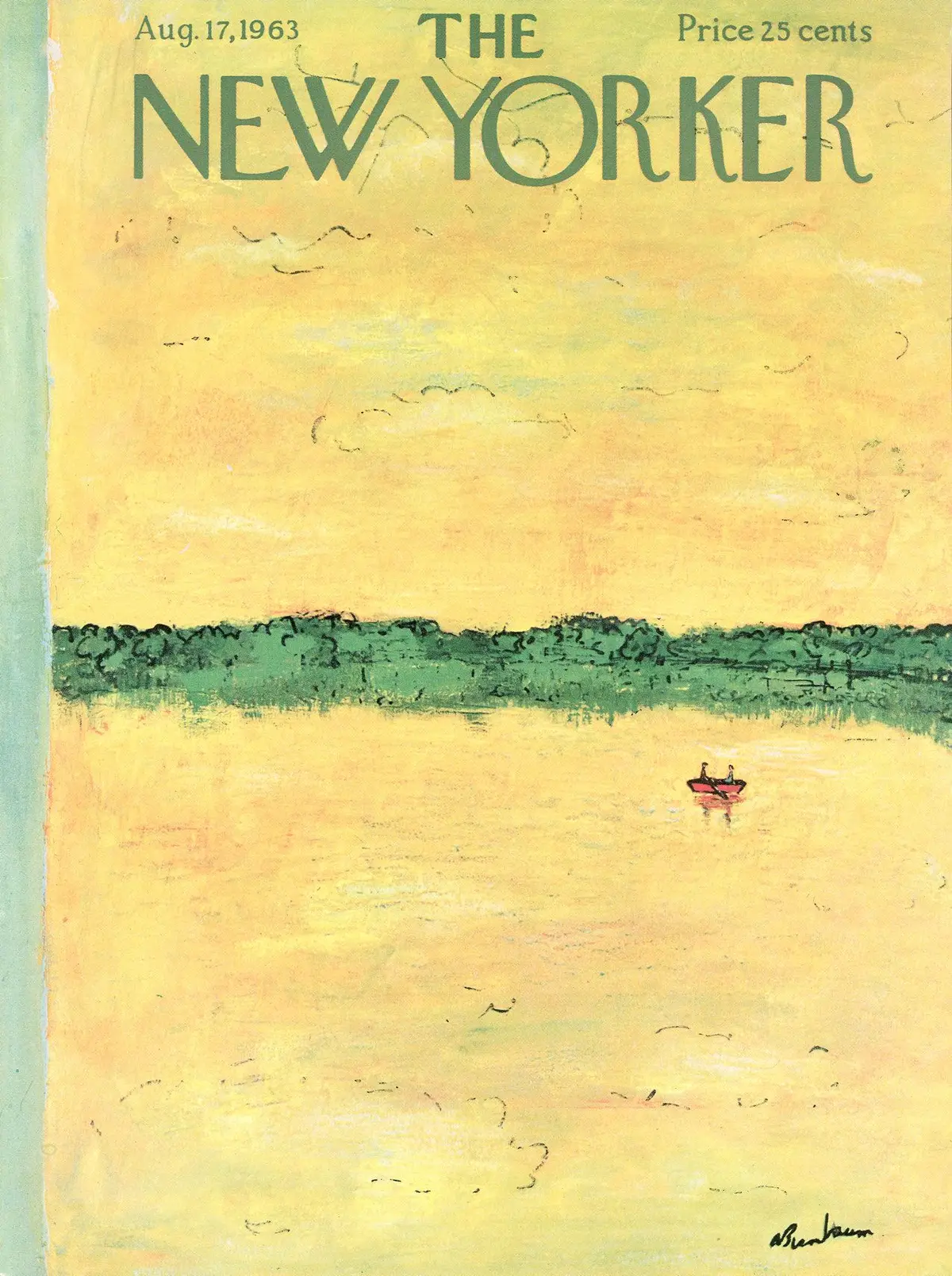 Обложка The New Yorker, 17 августа 1963, художник Эйб Бирнбаум
