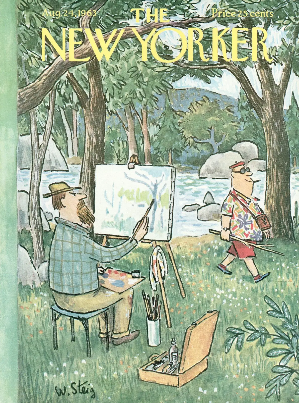Обложка The New Yorker, 24 августа 1963, художник Уильям Стейг