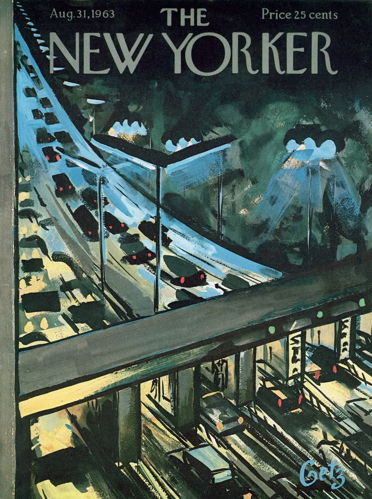 Обложка The New Yorker, 31 августа 1963, художник Артур Гетц