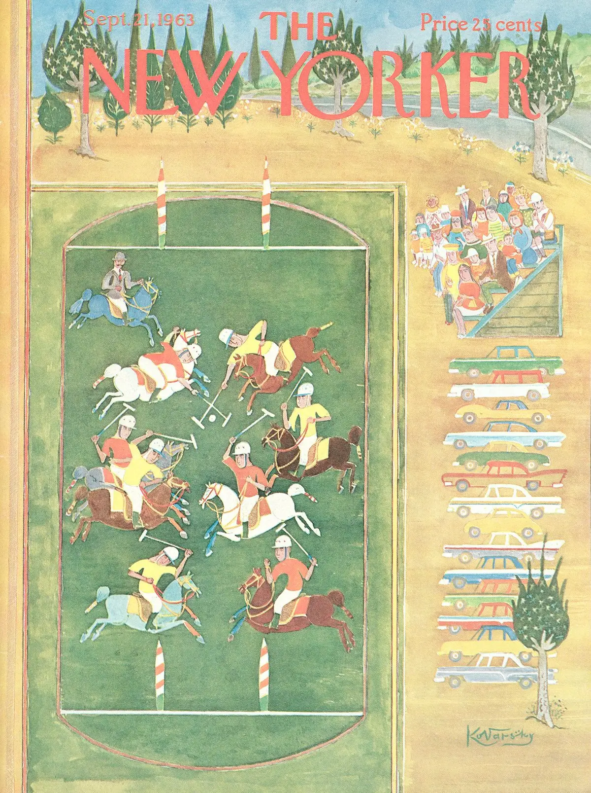 Обложка The New Yorker, 21 сентября 1963, художник Анатоль Коварски