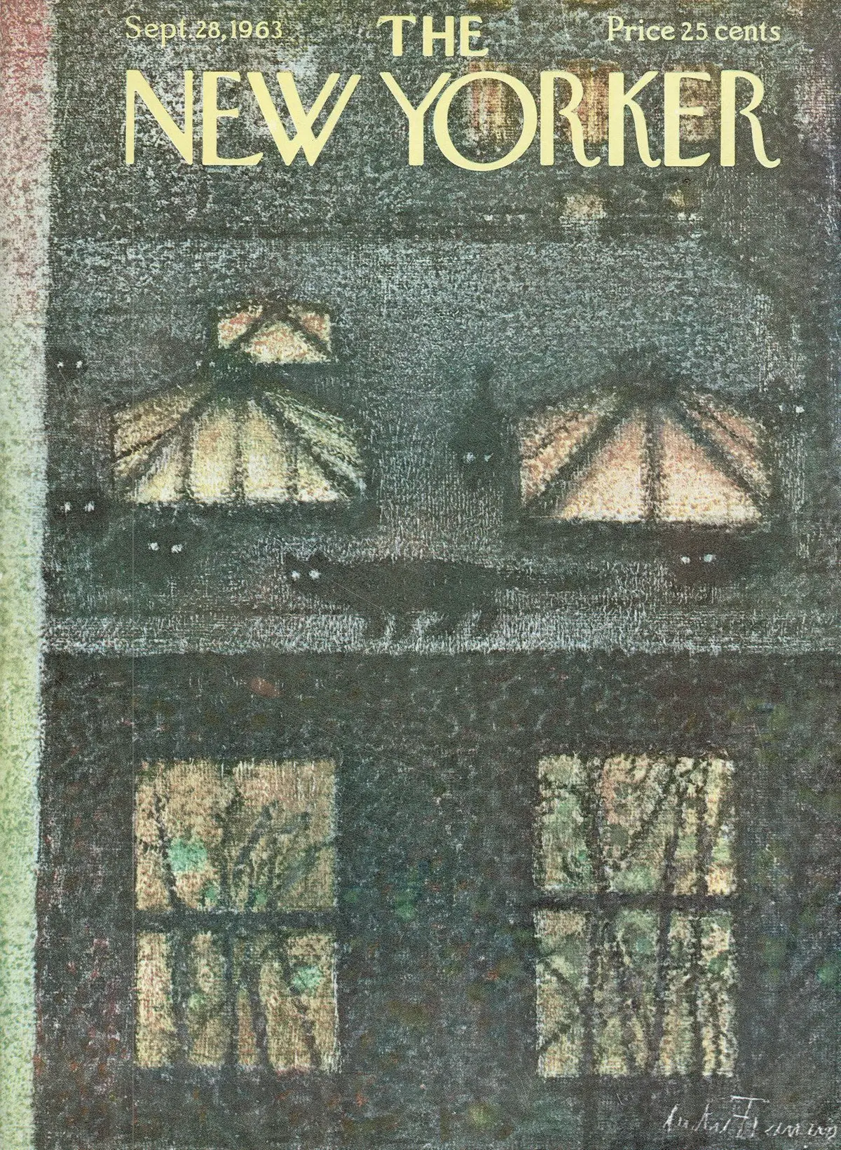 Обложка The New Yorker, 28 сентября 1963, художник Андре Франсуа