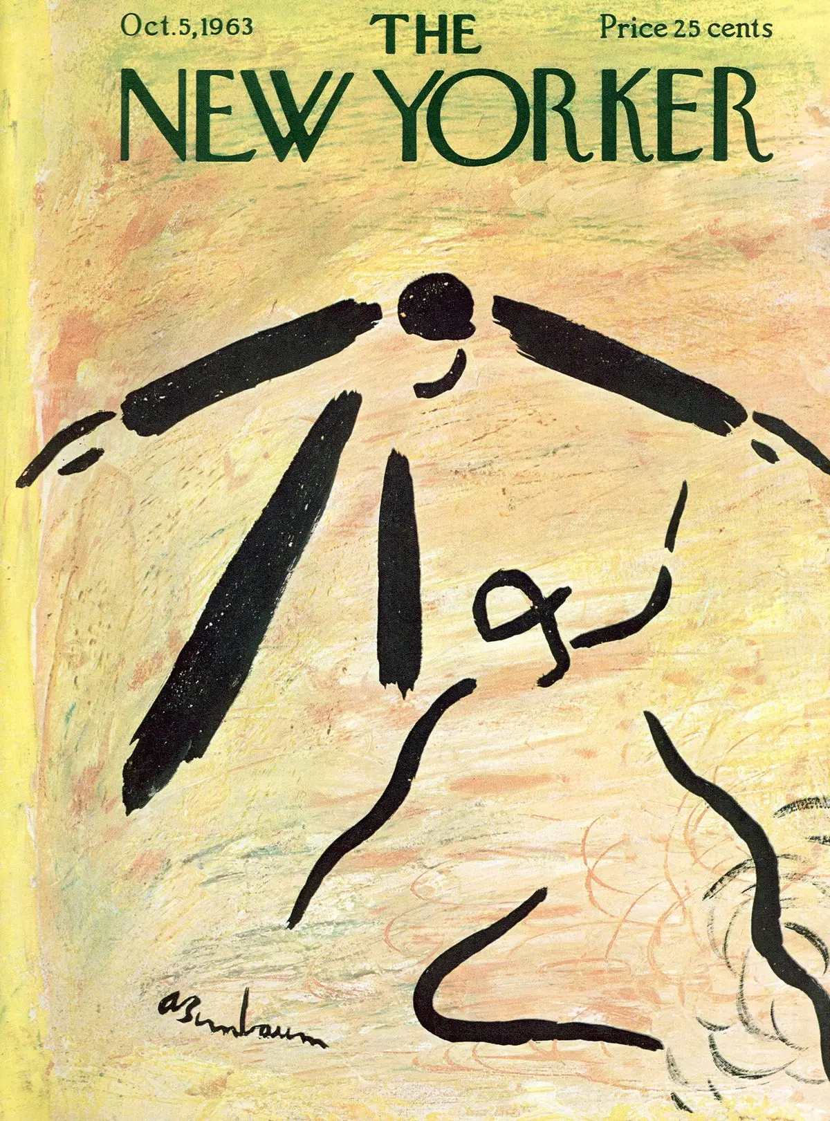 Обложка The New Yorker, 5 октября 1963, художник Эйб Бирнбаум
