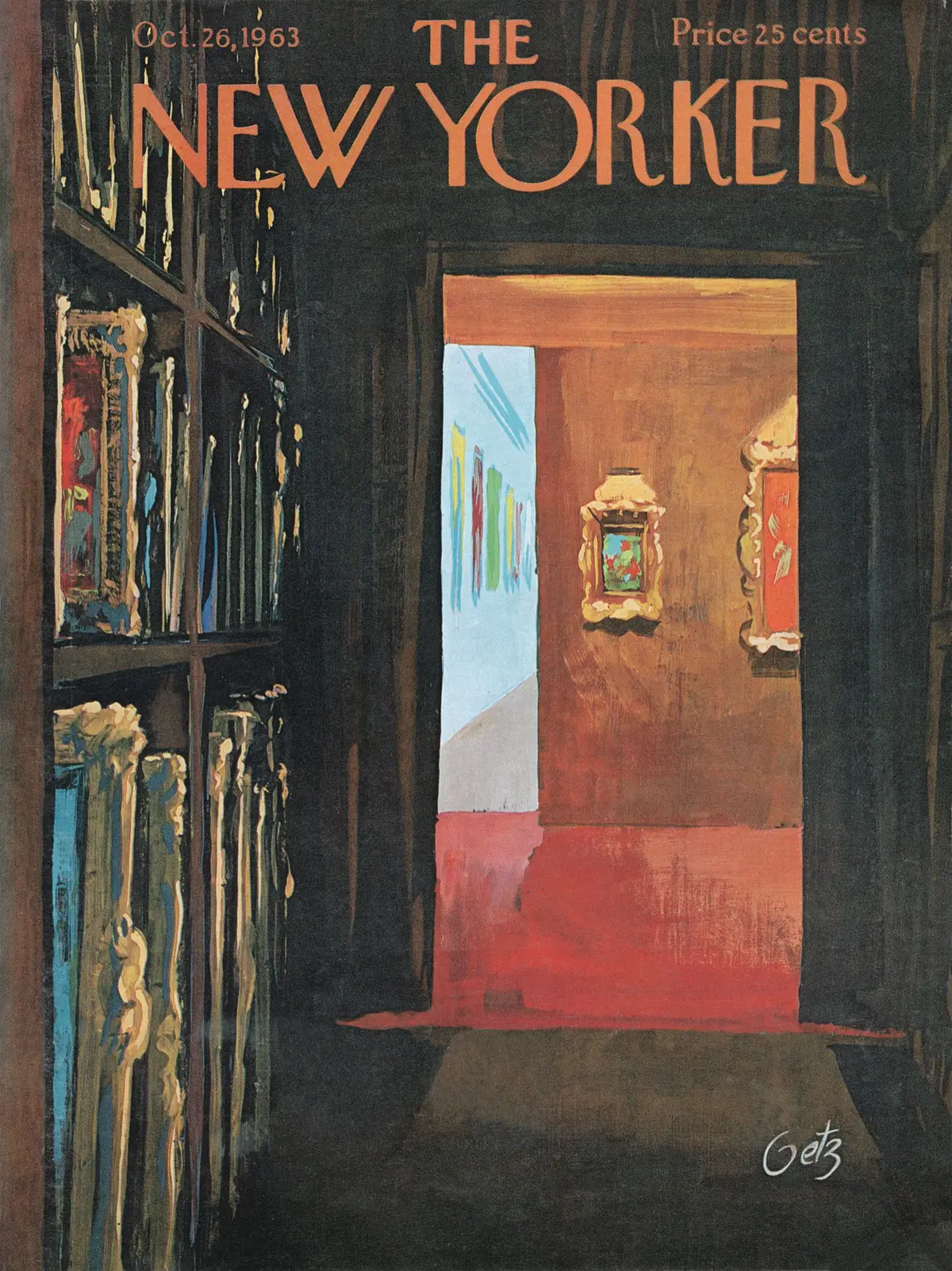 Обложка The New Yorker, 26 октября 1963, художник Артур Гетц