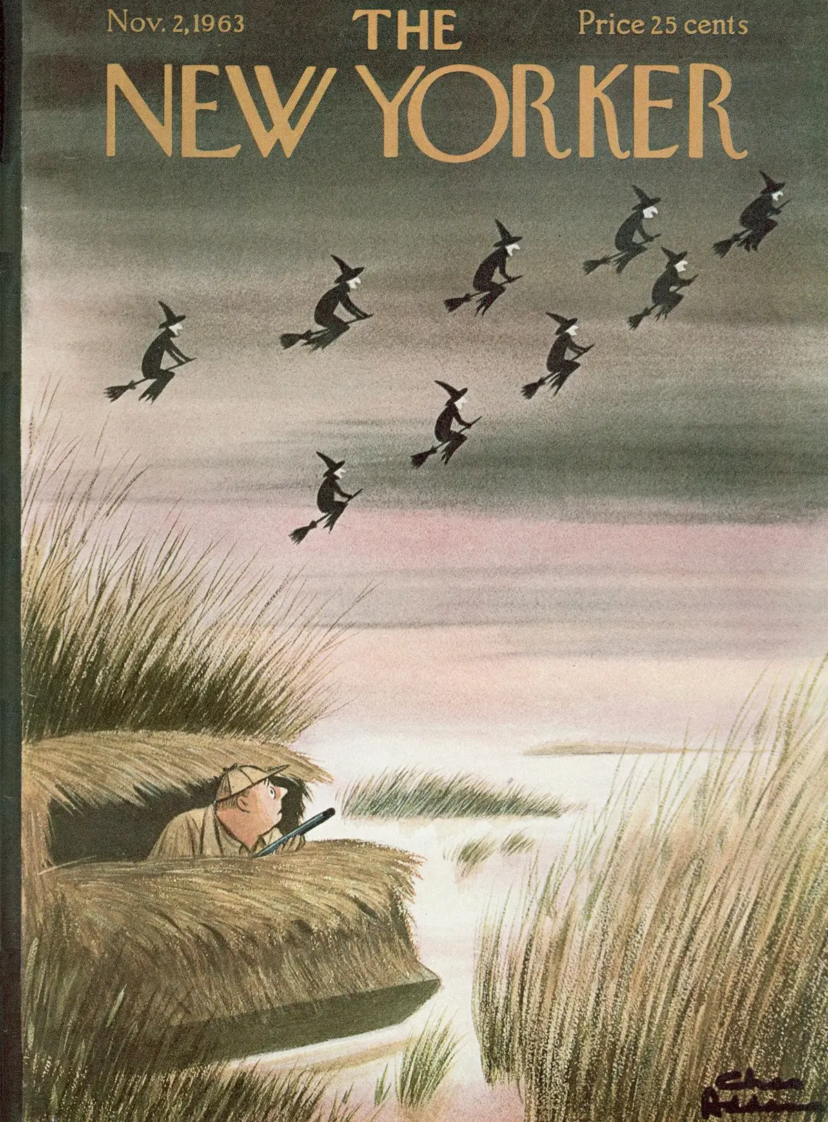 Обложка The New Yorker, 2 ноября 1963, художник Чарльз Аддамс