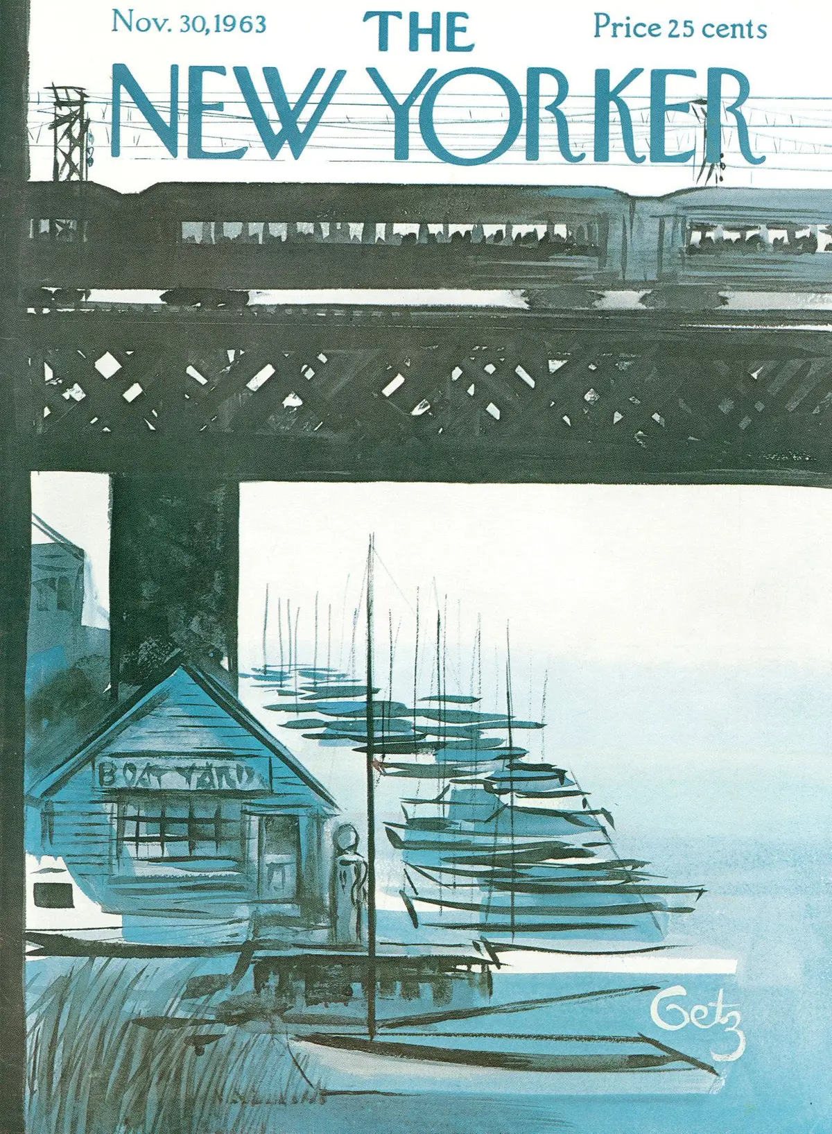 Обложка The New Yorker, 30 ноября 1963, художник Артур Гетц