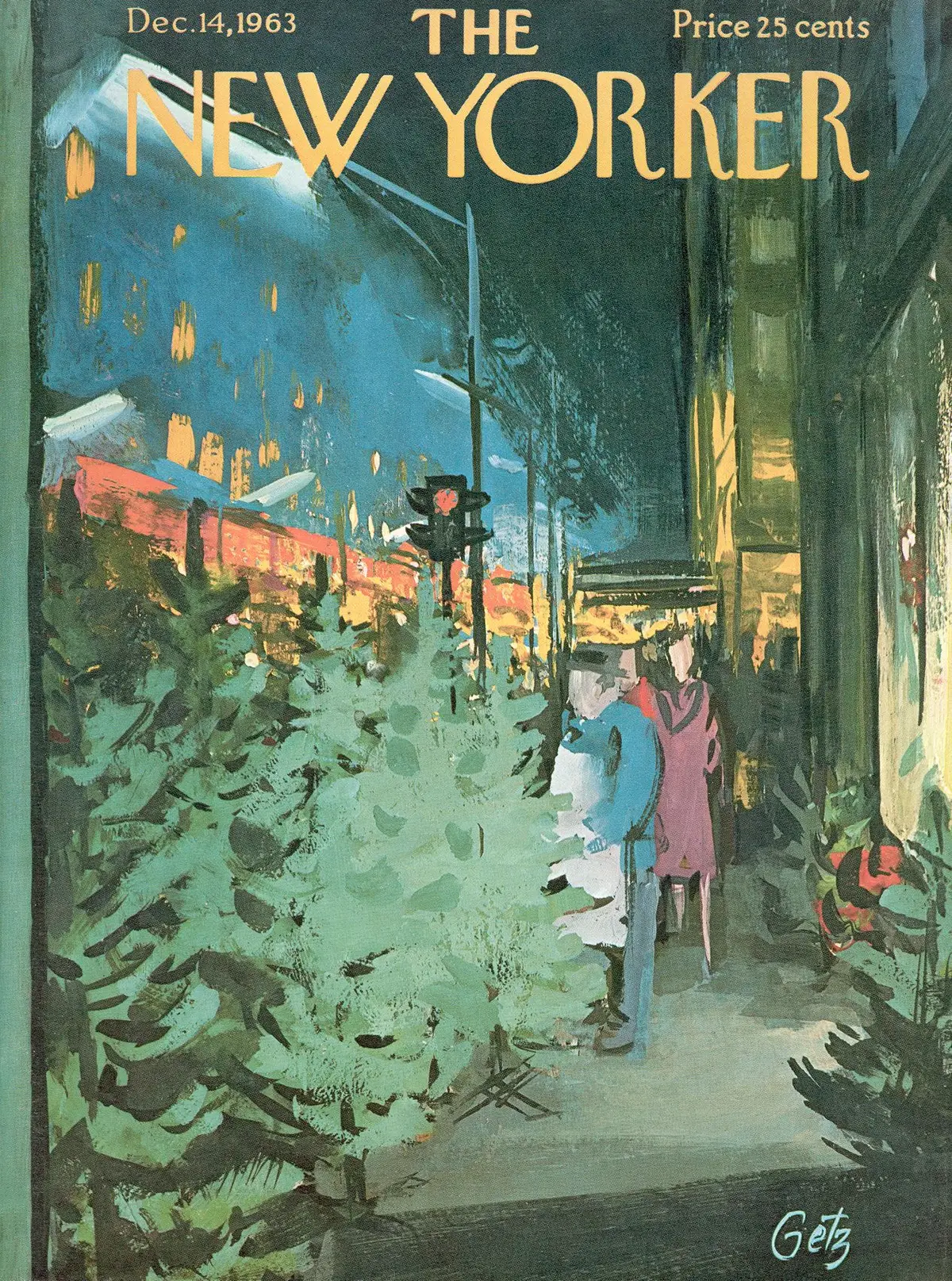 Обложка The New Yorker, 14 декабря 1963, художник Артур Гетц
