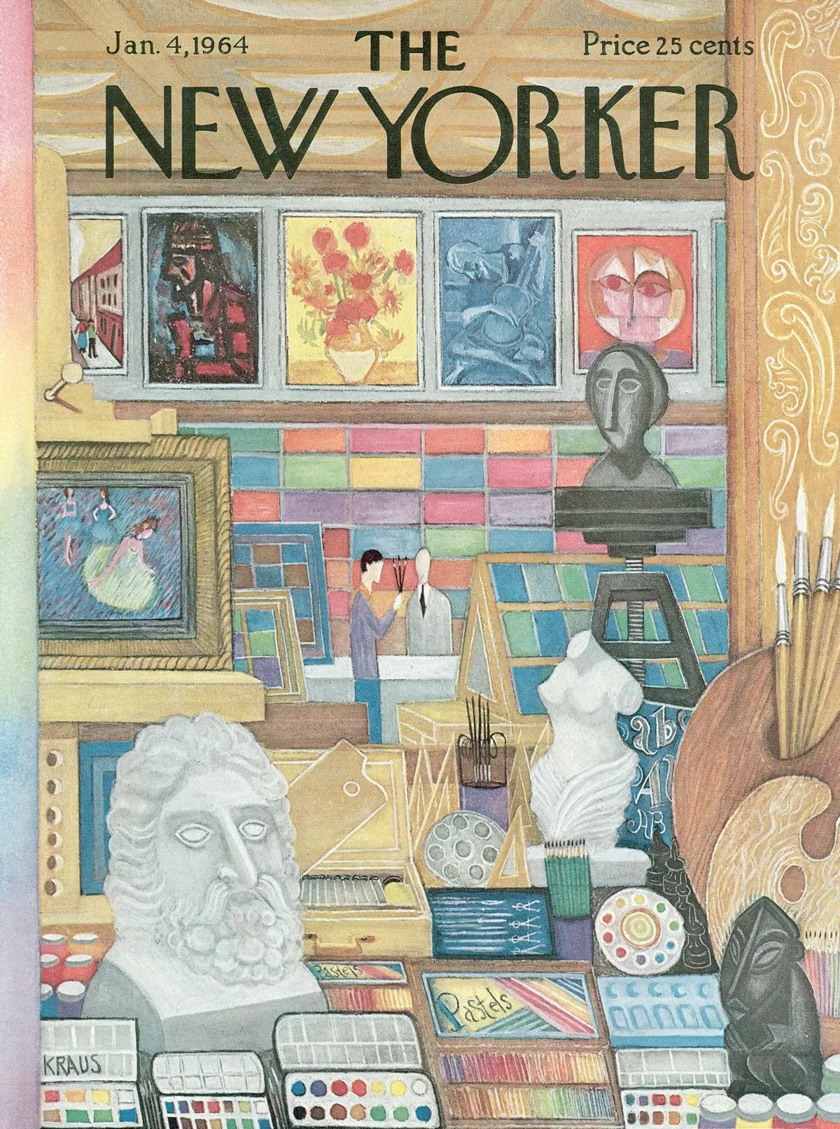 Обложка The New Yorker, 4 января 1964, художник Роберт Краус