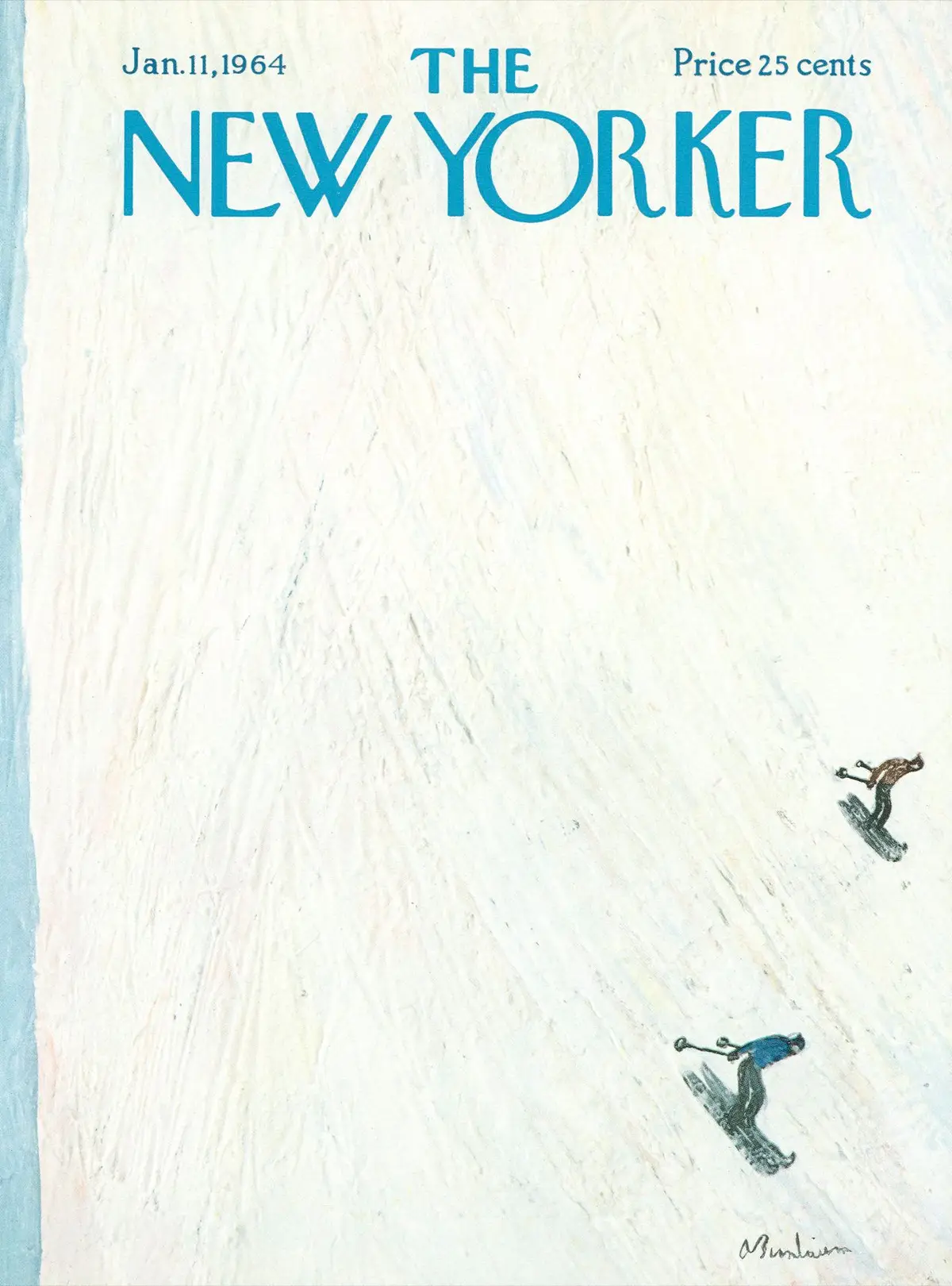 Обложка The New Yorker, 11 января 1964, художник Эйб Бирнбаум