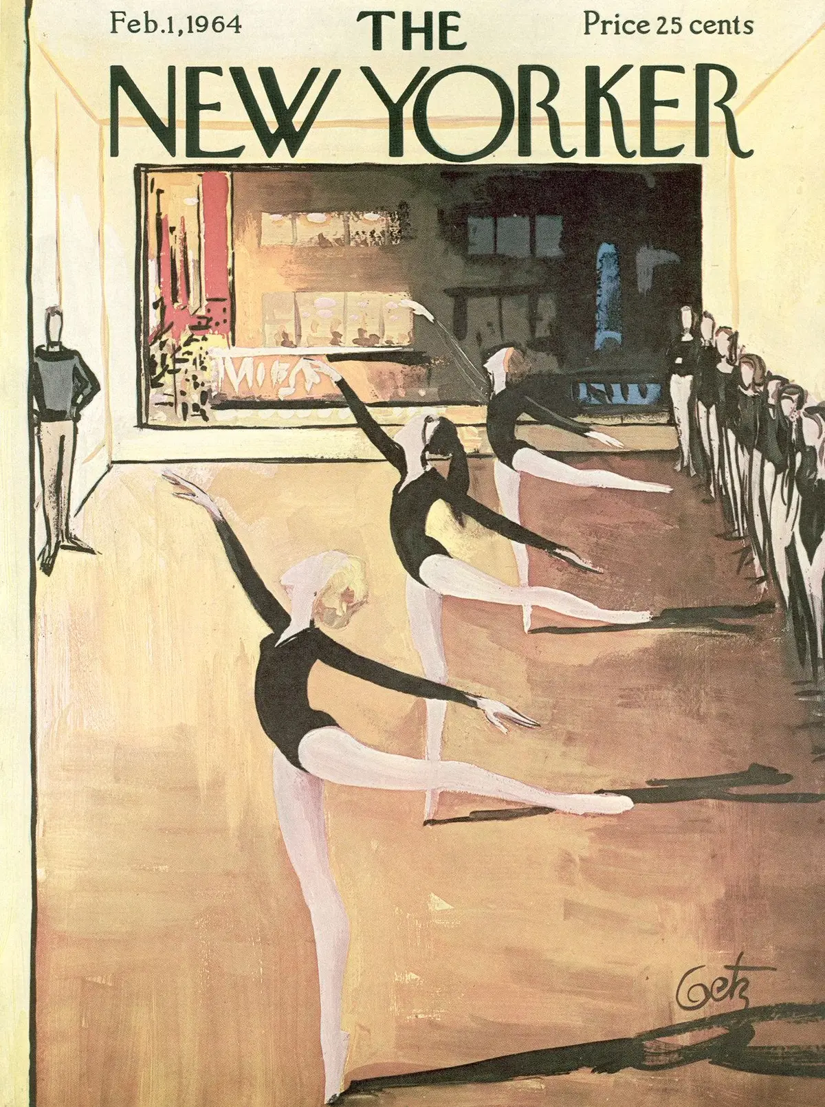 Обложка The New Yorker, 1 февраля 1964, художник Артур Гетц