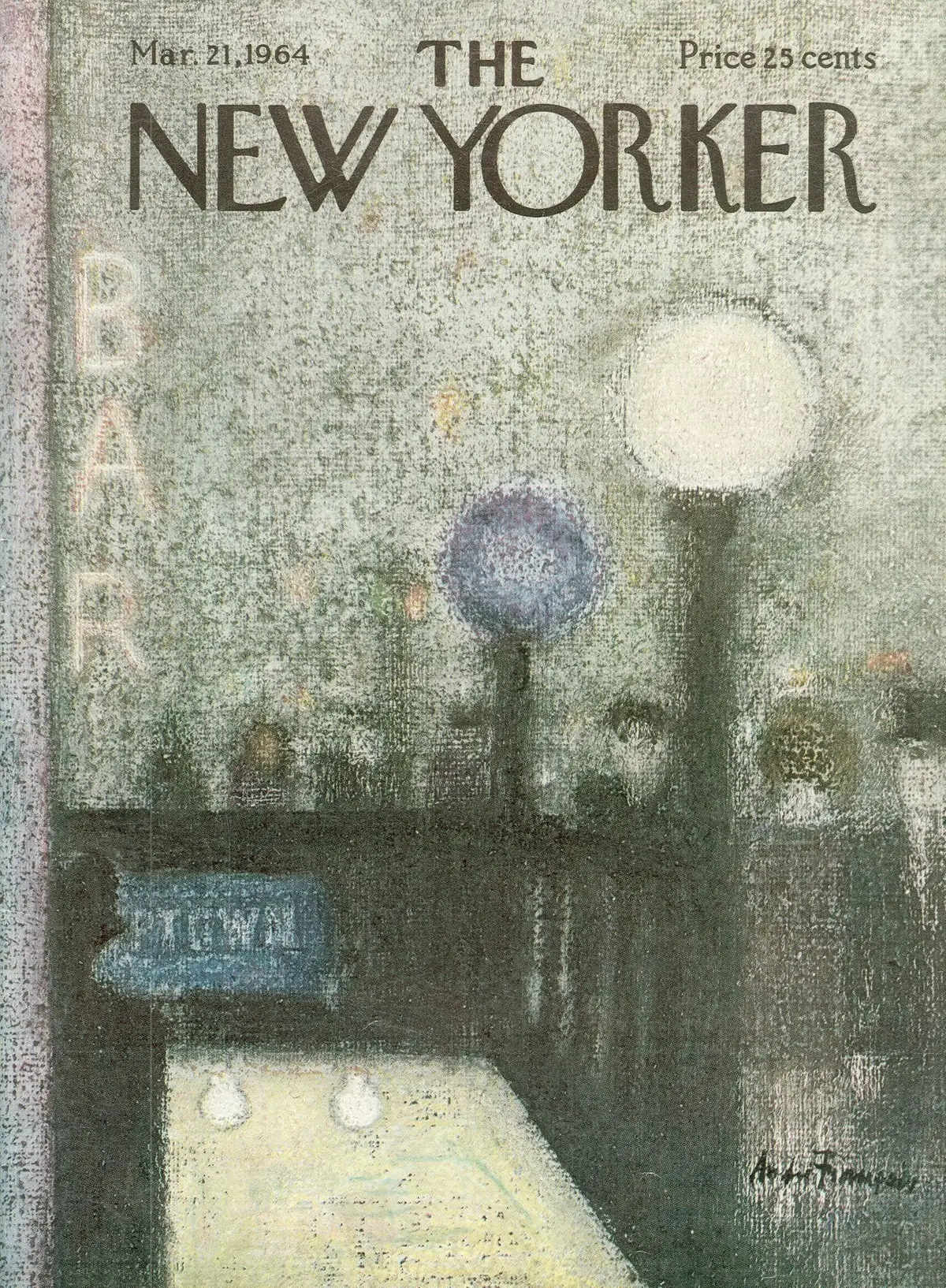 Обложка The New Yorker, 21 марта 1964, художник Андре Франсуа