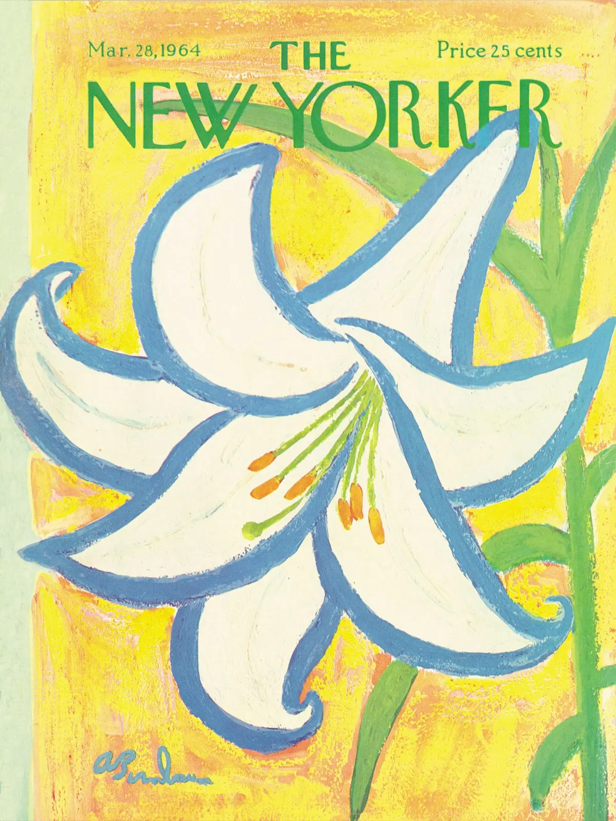 Обложка The New Yorker, 28 марта 1964, художник Эйб Бирнбаум