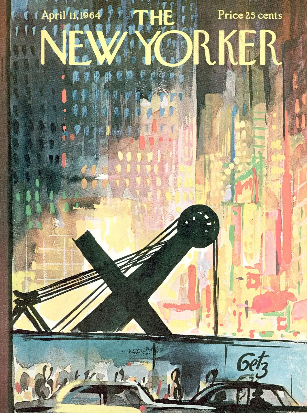 Обложка The New Yorker, 11 апреля 1964, художник Артур Гетц