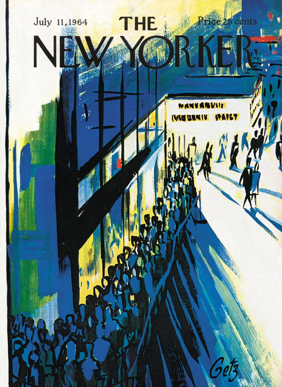 Обложка The New Yorker, 11 июля 1964, художник Артур Гетц