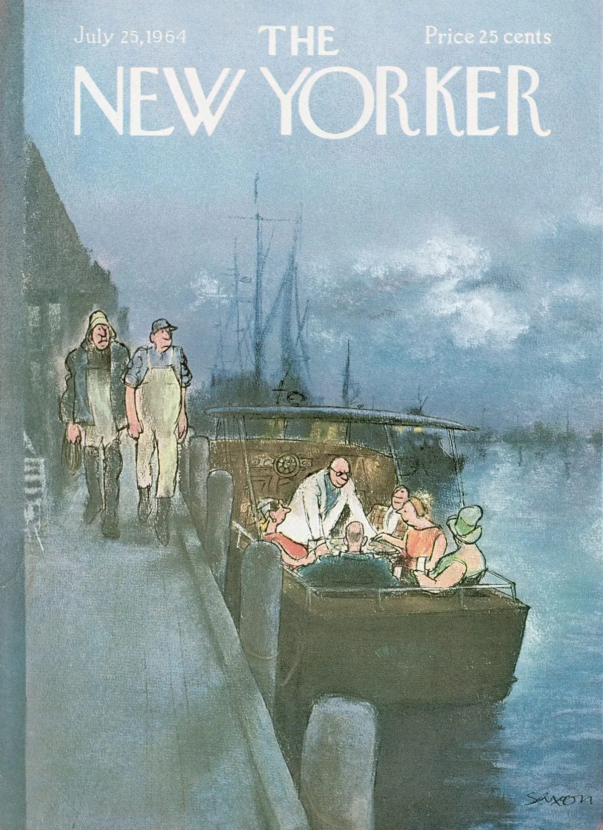 Обложка The New Yorker, 25 июля 1964, художник Чарльз Д. Саксон