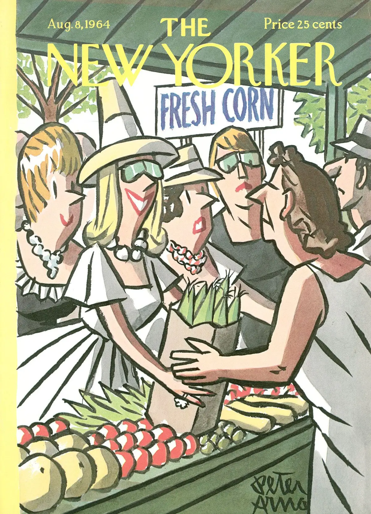 Обложка The New Yorker, 8 августа 1964, художник Питер Арно