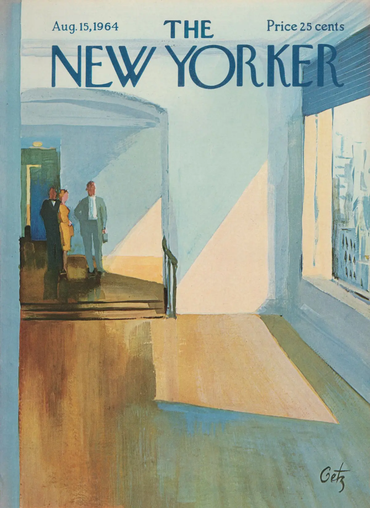 Обложка The New Yorker, 15 августа 1964, художник Артур Гетц