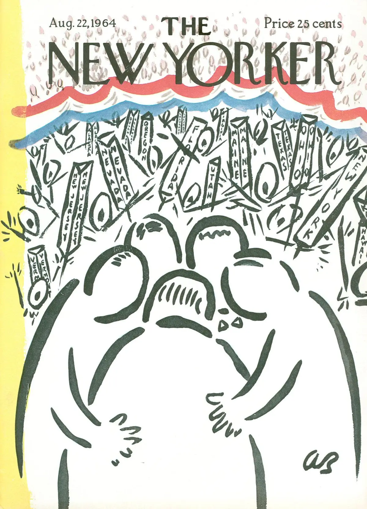 Обложка The New Yorker, 22 августа 1964, художник Эйб Бирнбаум