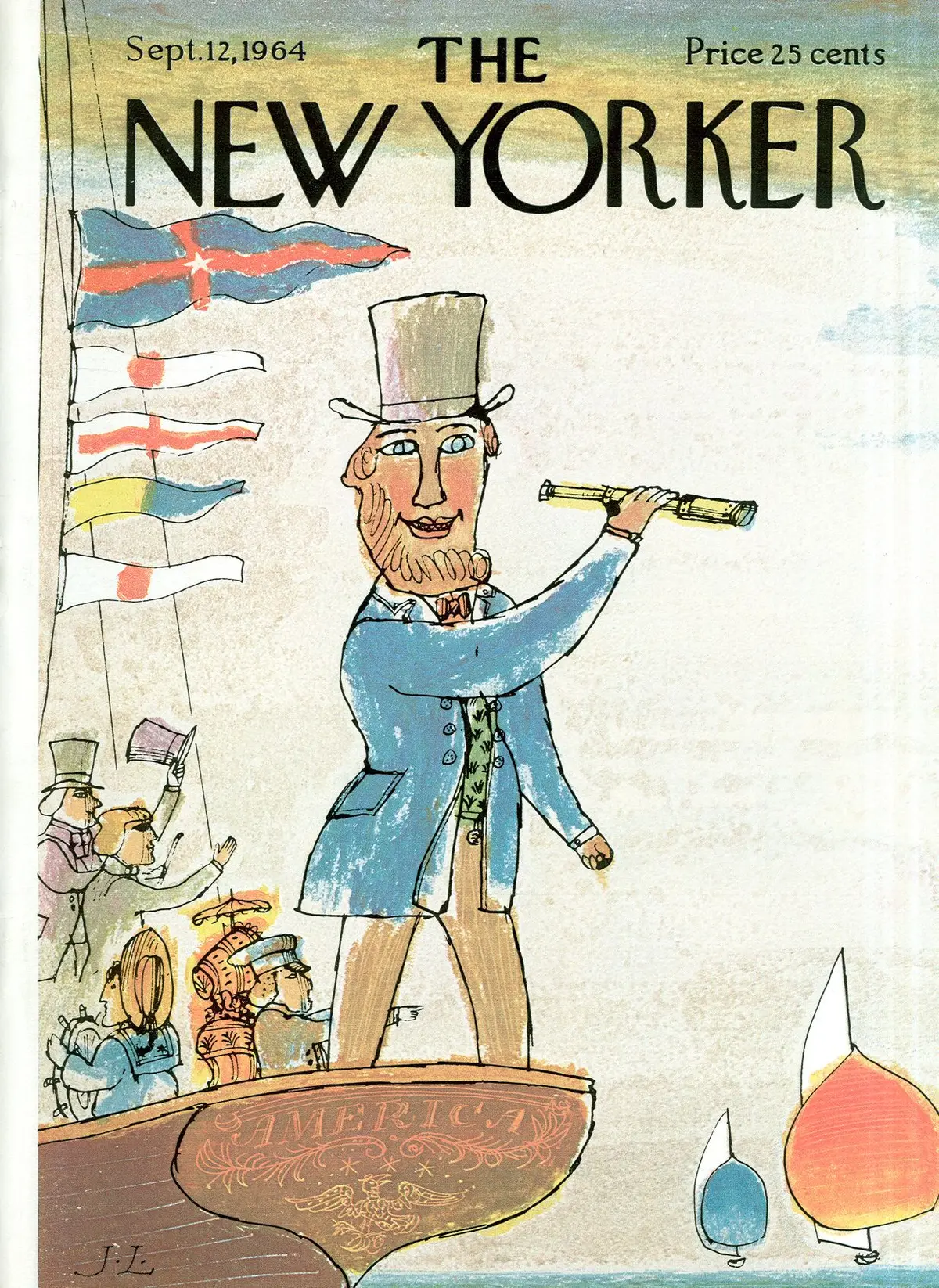 Обложка The New Yorker, 12 сентября 1964, художник Джозеф Лоу