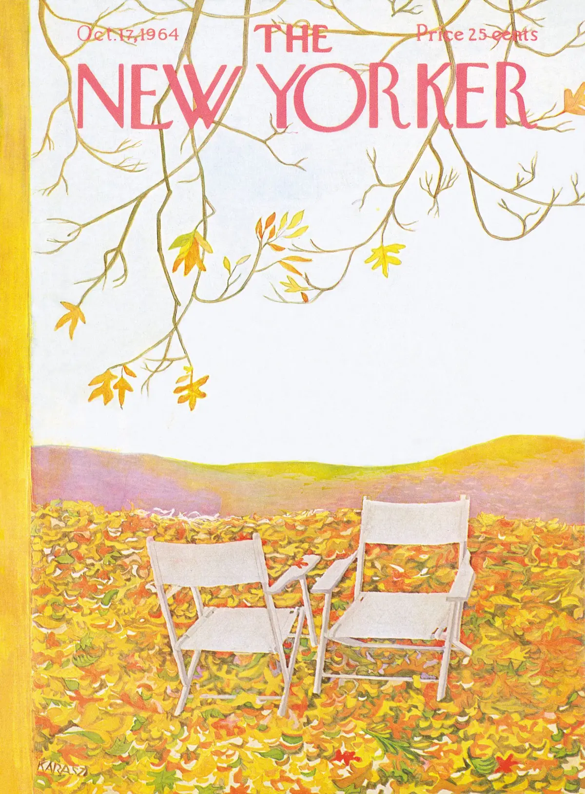 Обложка The New Yorker, 17 октября 1964, художник Илонка Карас