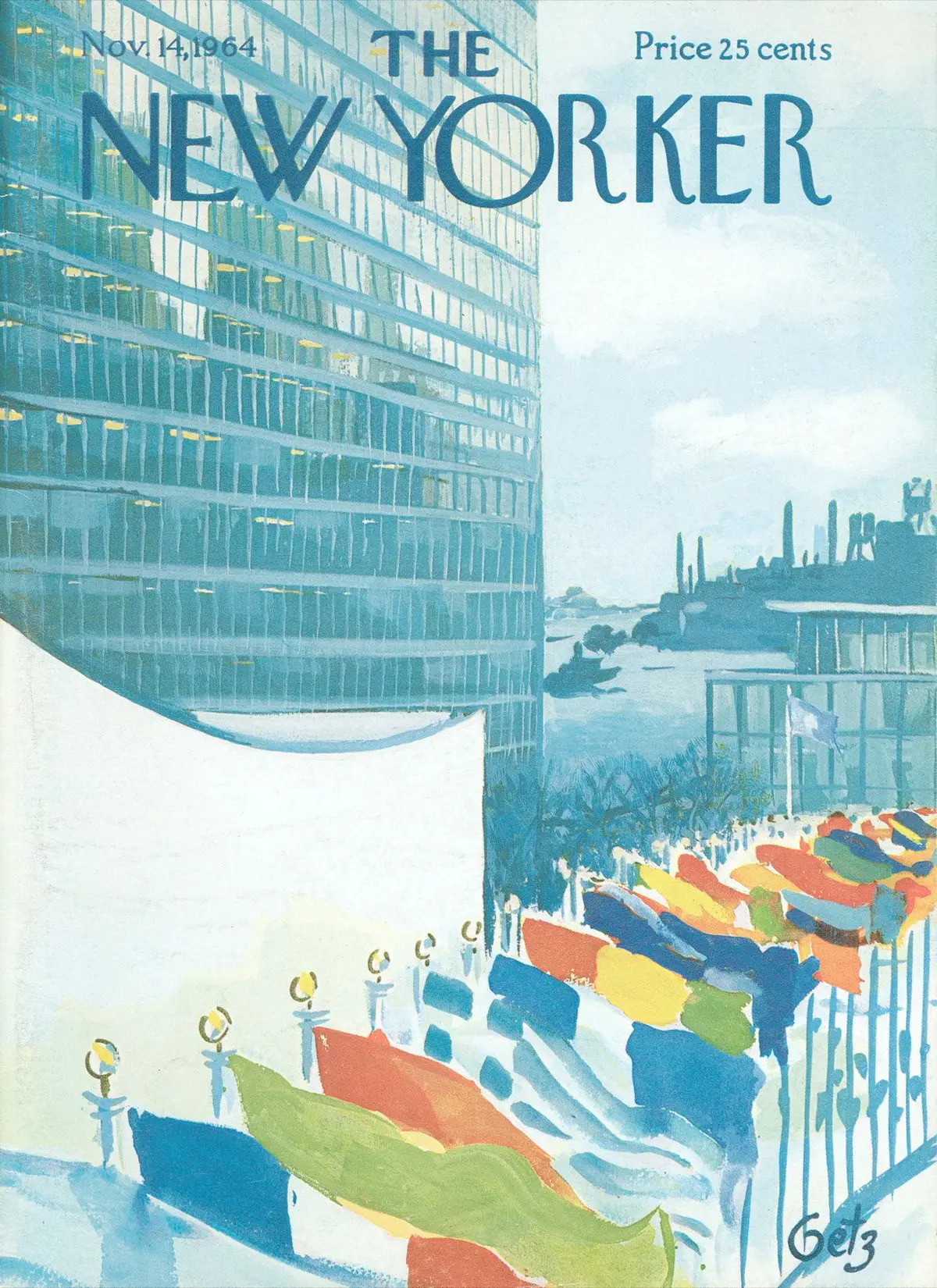 Обложка The New Yorker, 14 ноября 1964, художник Артур Гетц