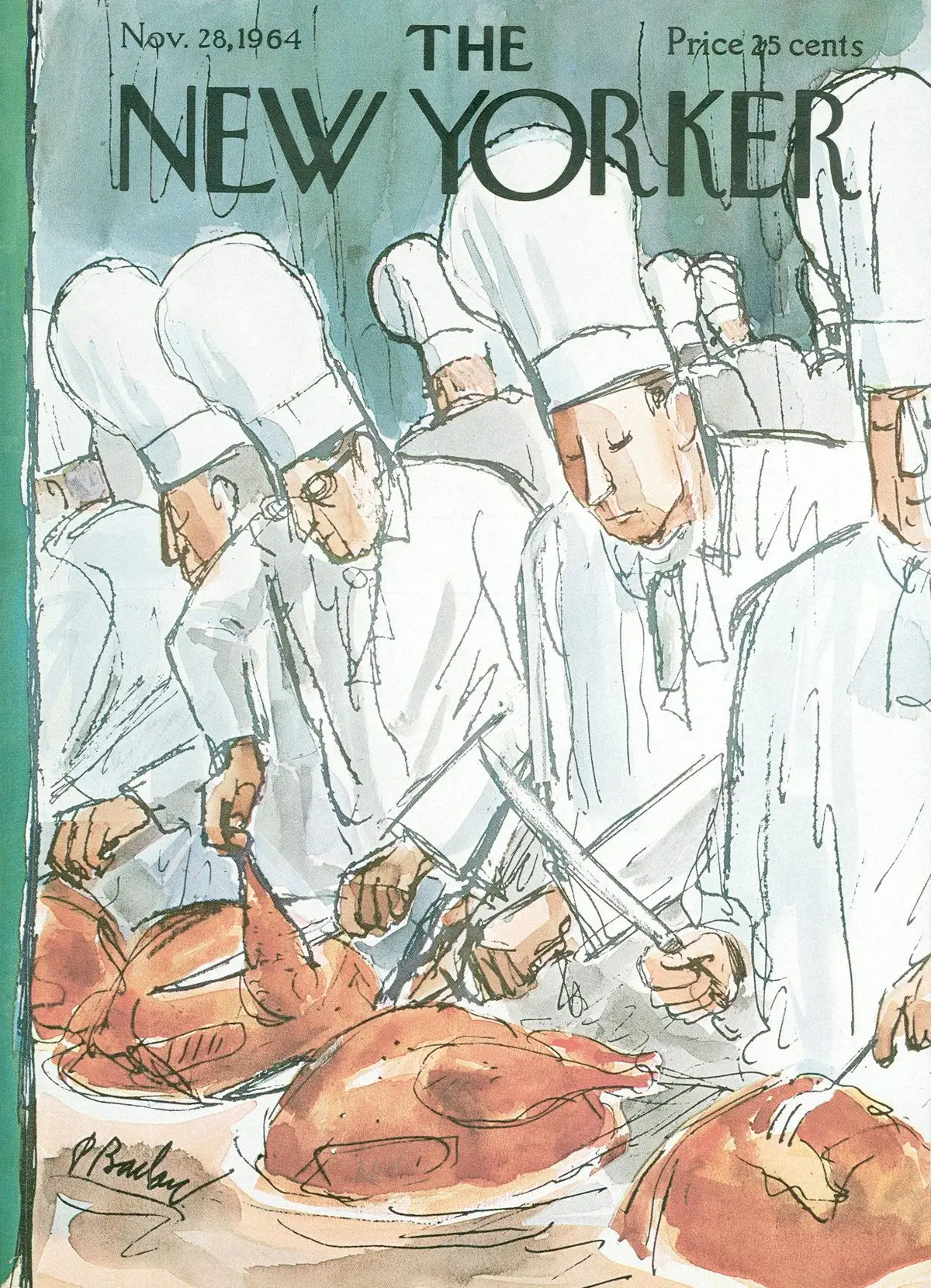Обложка The New Yorker, 28 ноября 1964, художник Перри Барлоу