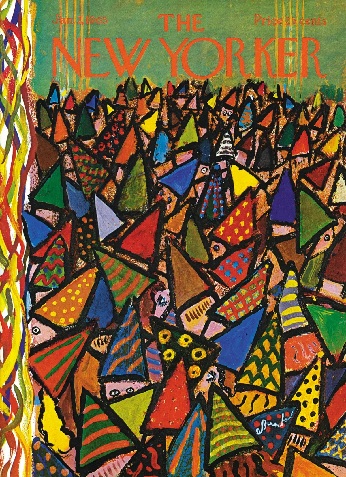 Обложка The New Yorker, 2 января 1965, художник Эйб Бирнбаум