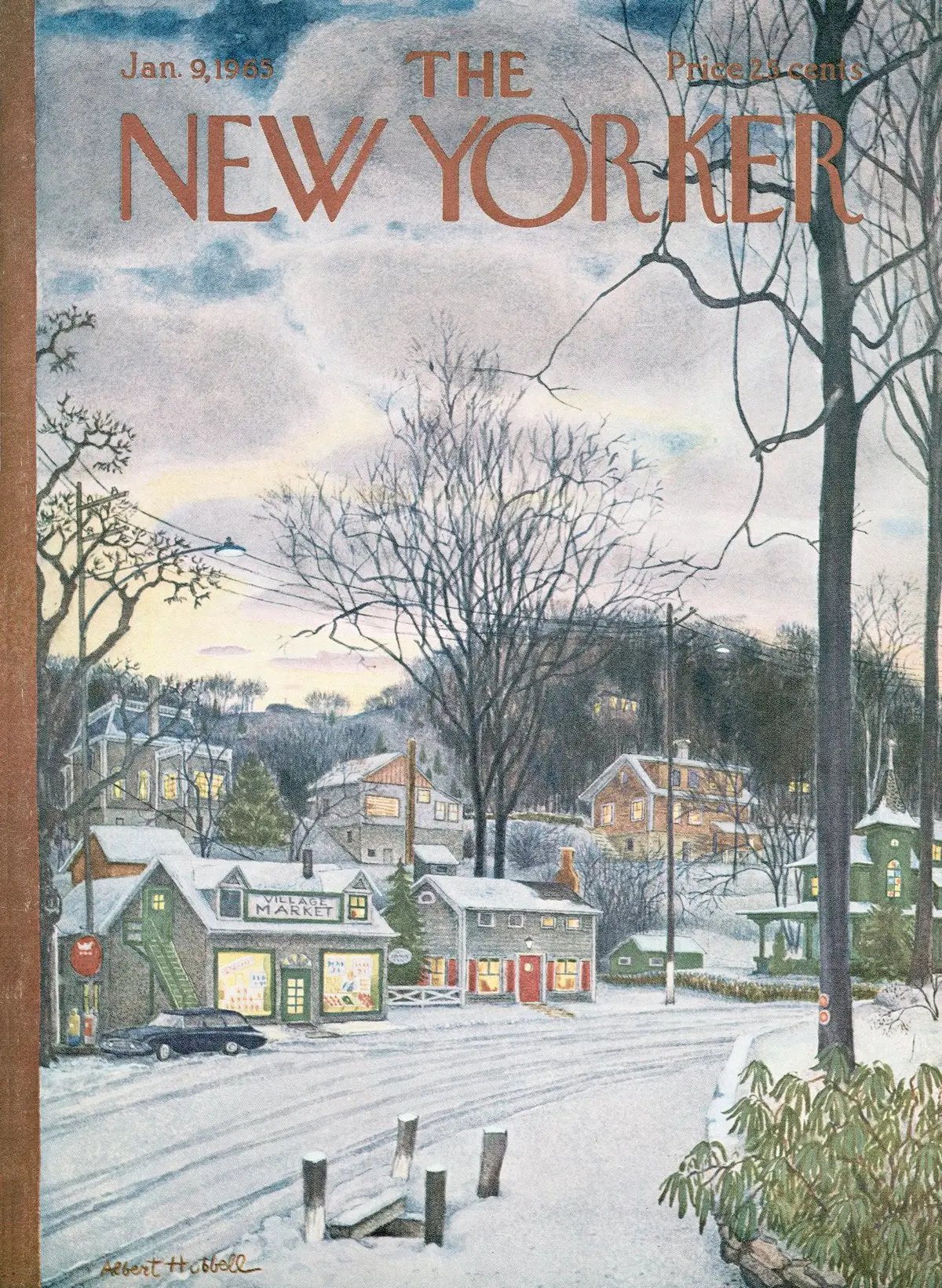 Обложка The New Yorker, 9 января 1965, художник Альберт Хаббелл