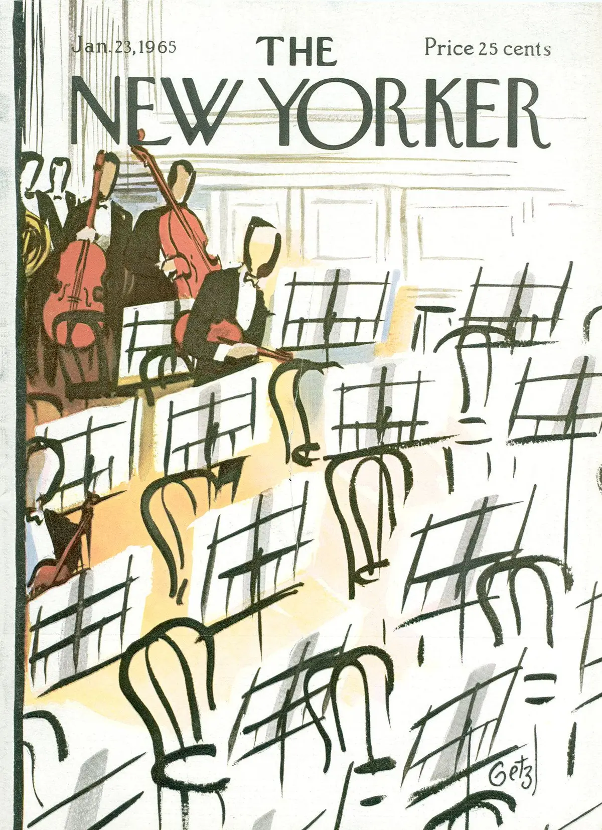 Обложка The New Yorker, 23 января 1965, художник Артур Гетц