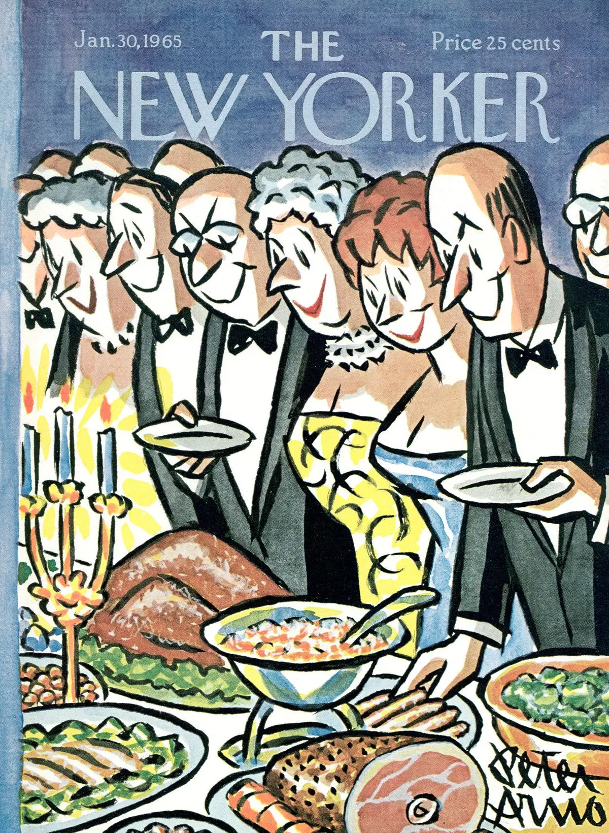 Обложка The New Yorker, 30 января 1965, художник Питер Арно