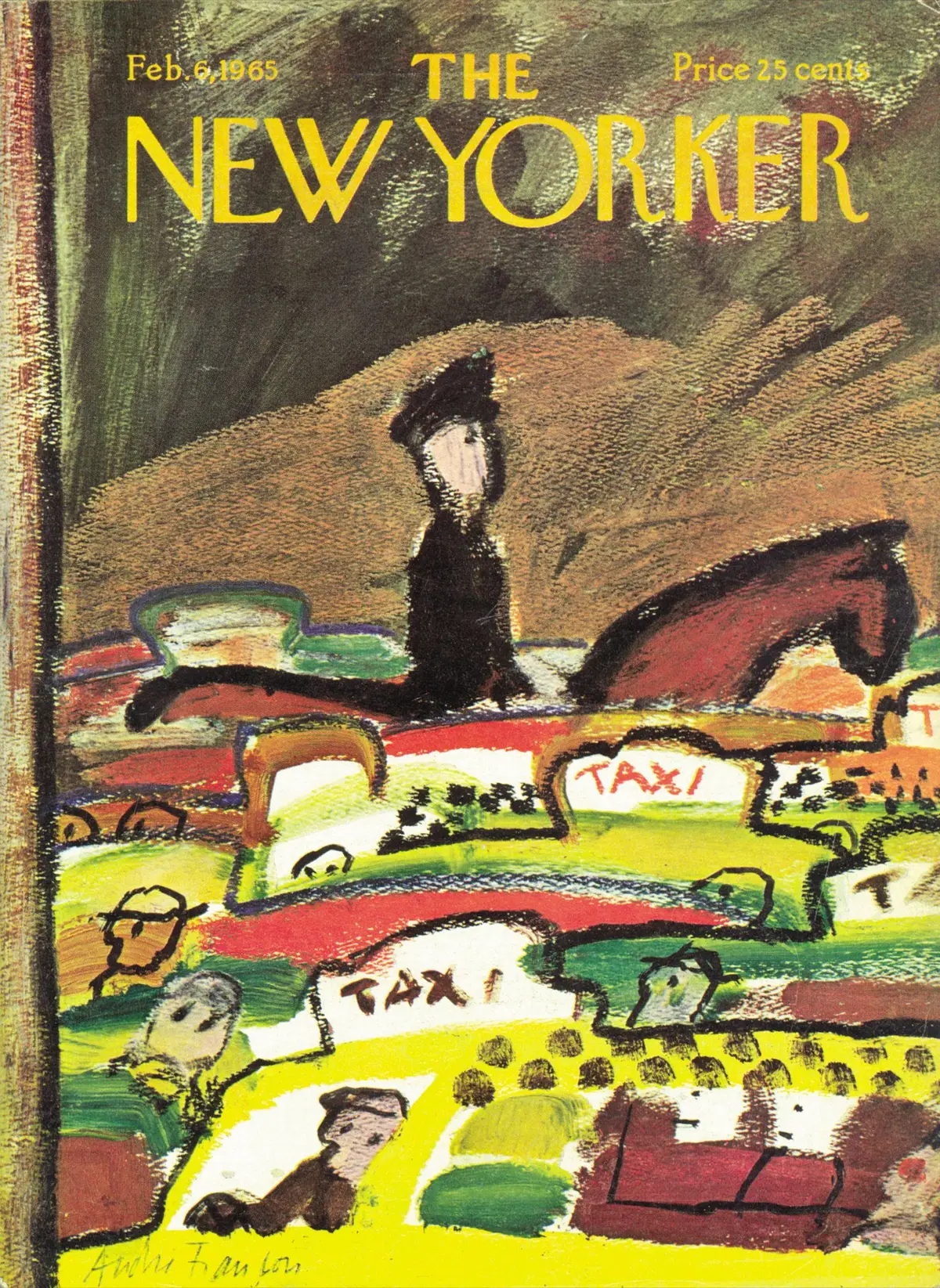 Обложка The New Yorker, 6 февраля 1965, художник Андре Франсуа