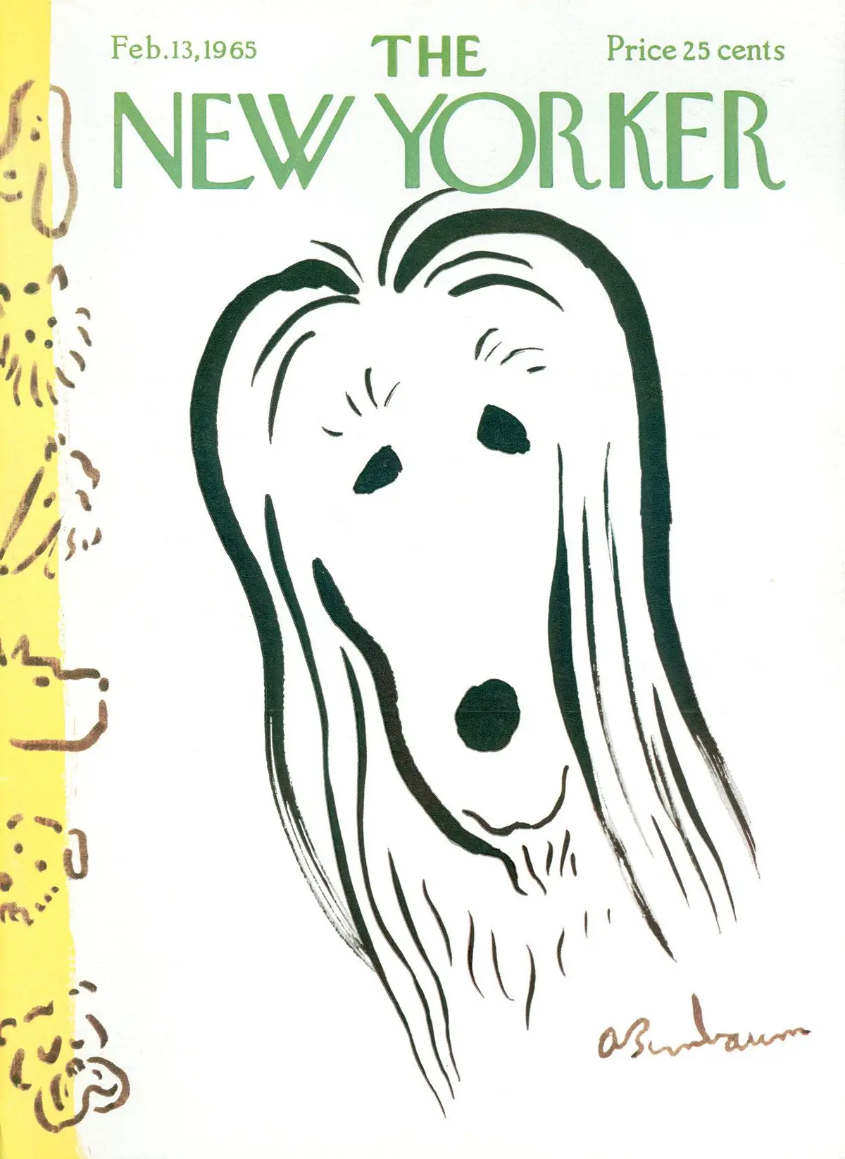 Обложка The New Yorker, 13 февраля 1965, художник Эйб Бирнбаум
