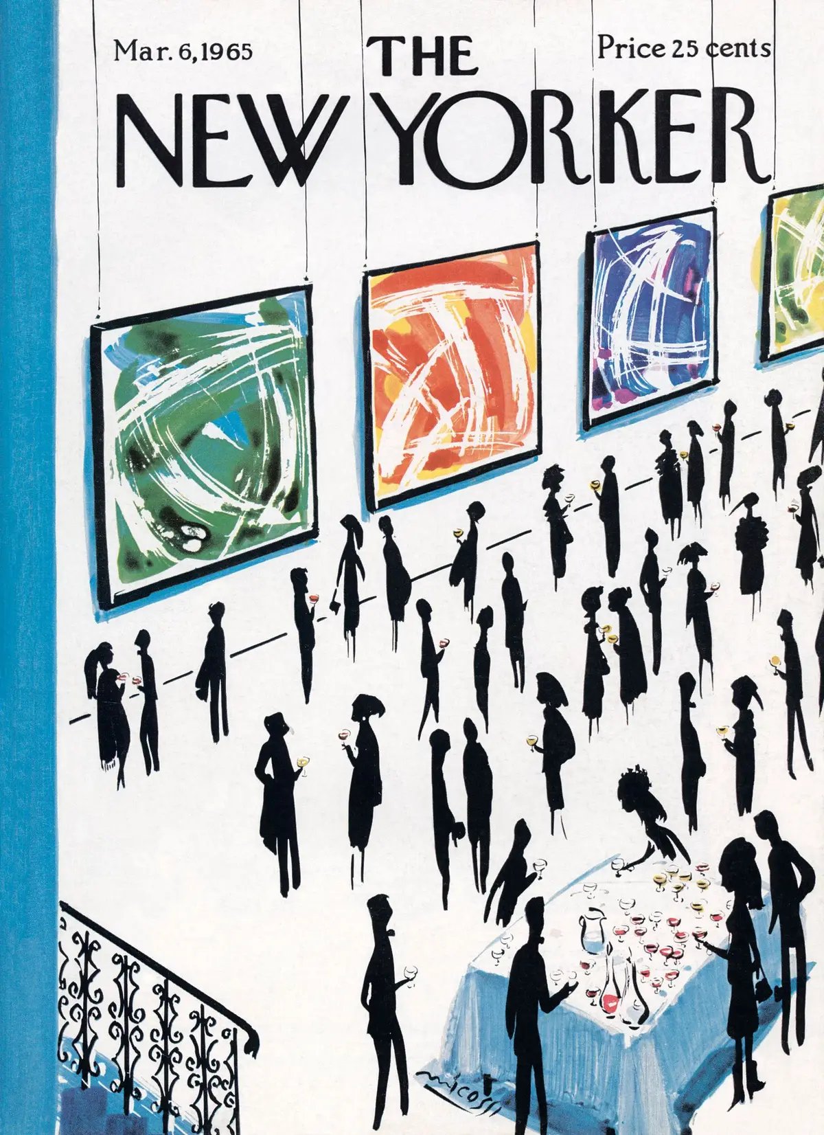Обложка The New Yorker, 6 марта 1965, художник Марио Микосси
