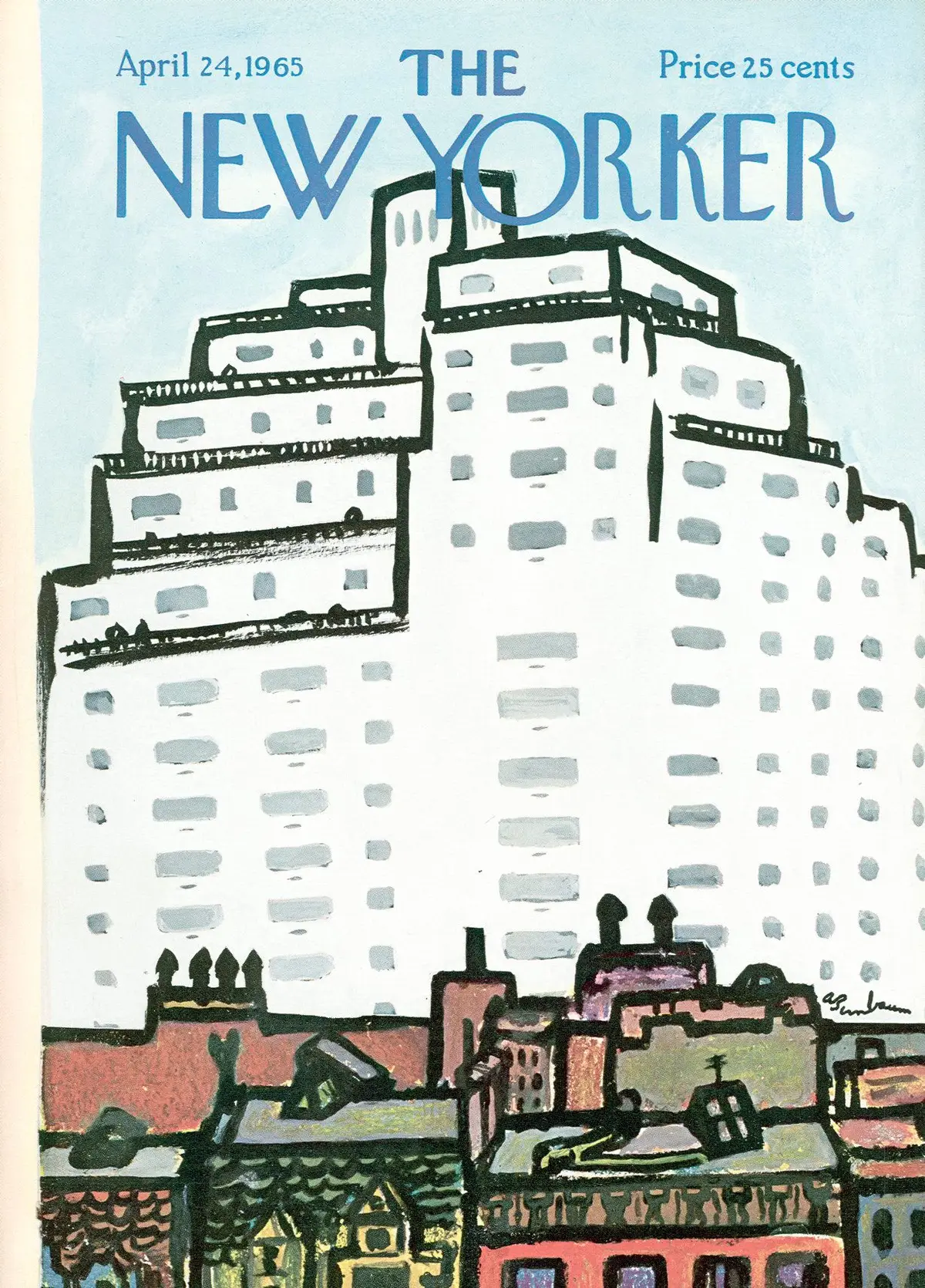 Обложка The New Yorker, 24 апреля 1965, художник Эйб Бирнбаум