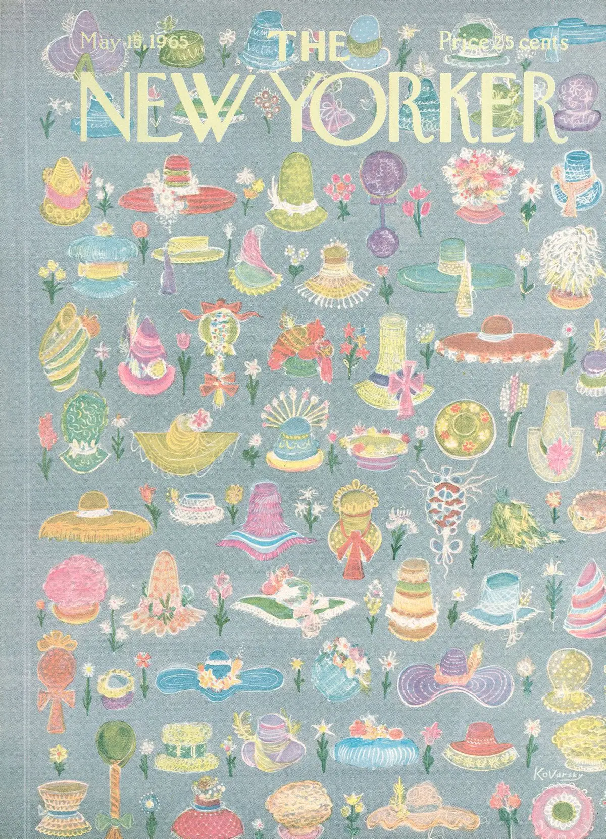 Обложка The New Yorker, 15 мая 1965, художник Анатоль Коварски