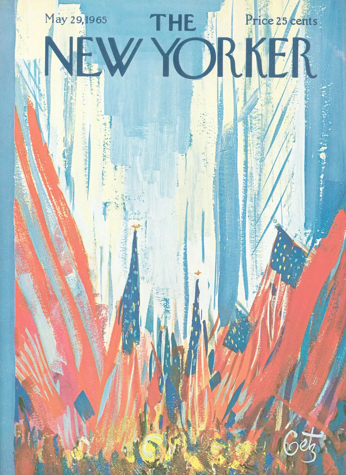 Обложка The New Yorker, 29 мая 1965, художник Артур Гетц