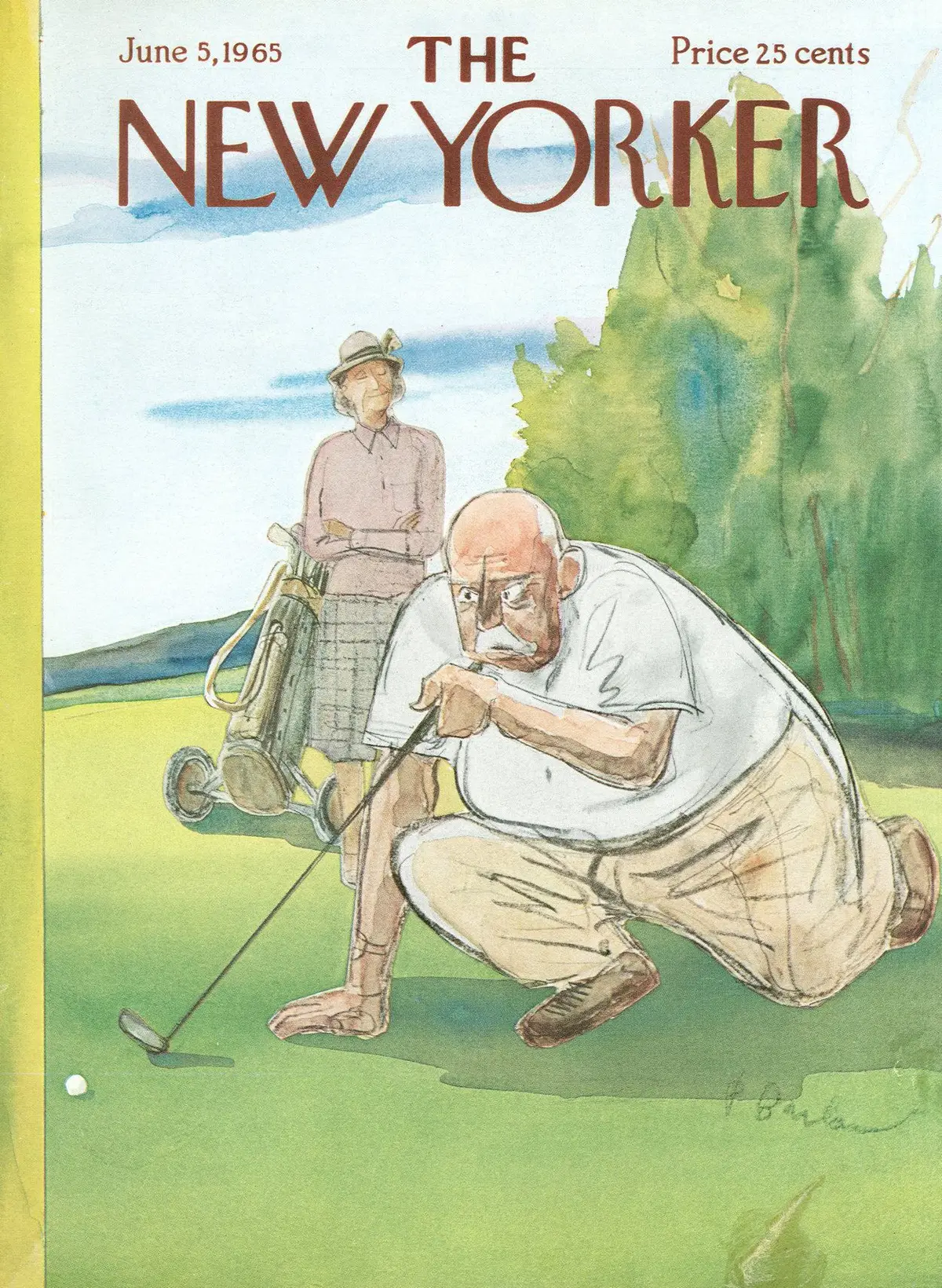 Обложка The New Yorker, 5 июня 1965, художник Перри Барлоу