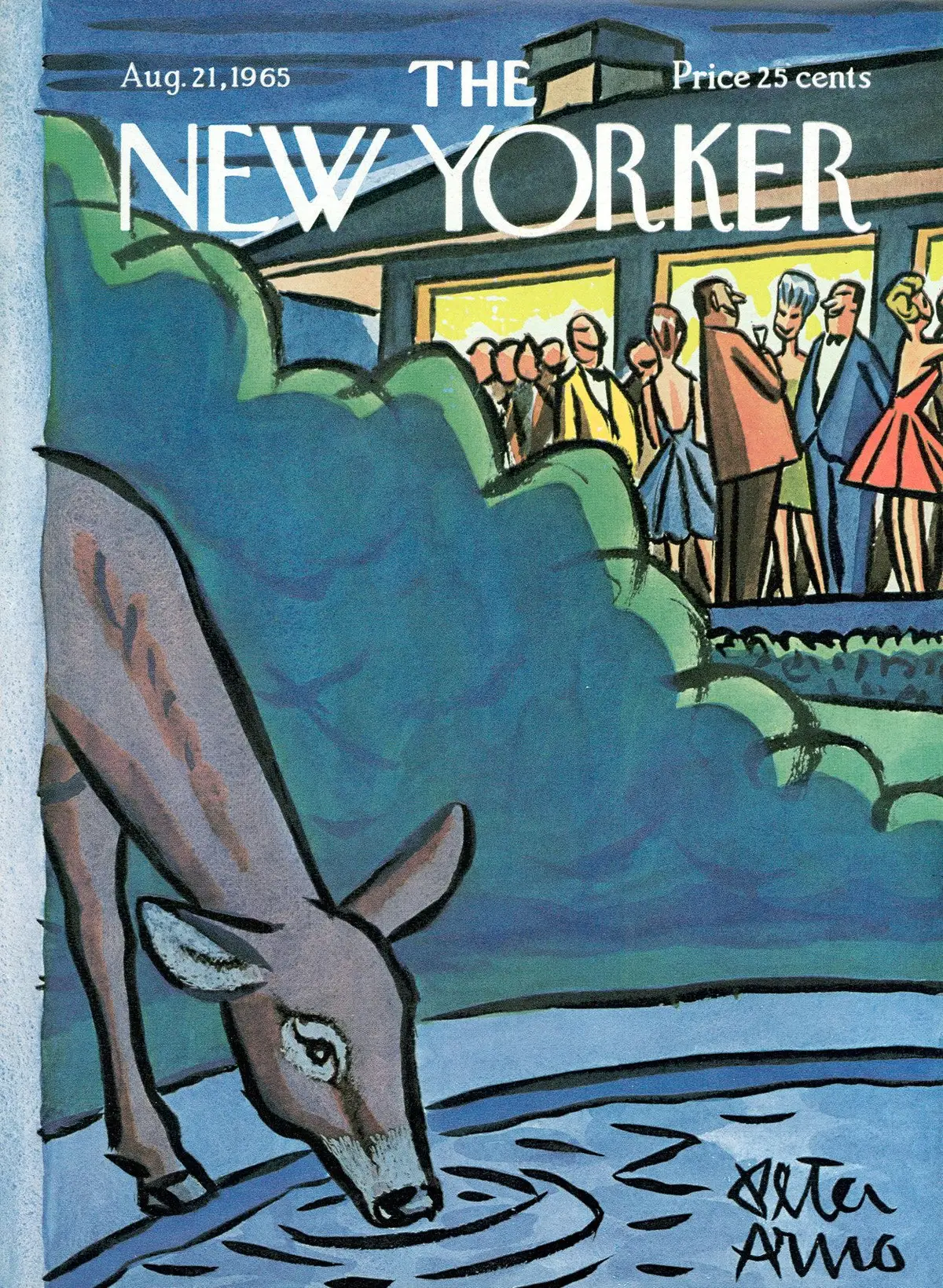Обложка The New Yorker, 21 августа 1965, художник Питер Арно