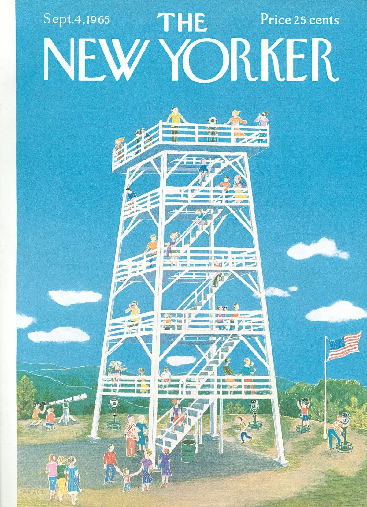 Обложка The New Yorker, 4 сентября 1965, художник Илонка Карас