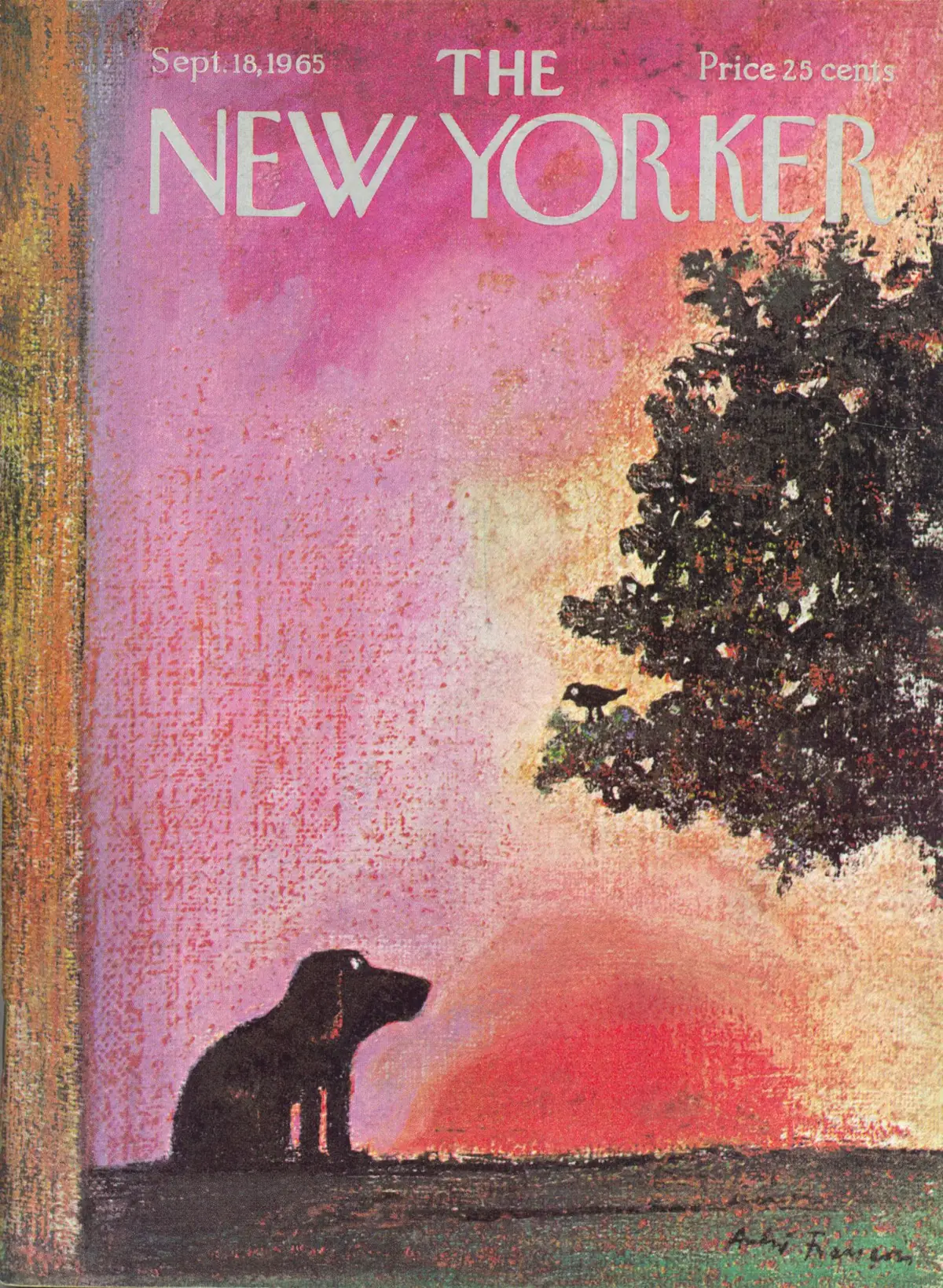 Обложка The New Yorker, 18 сентября 1965, художник Андре Франсуа
